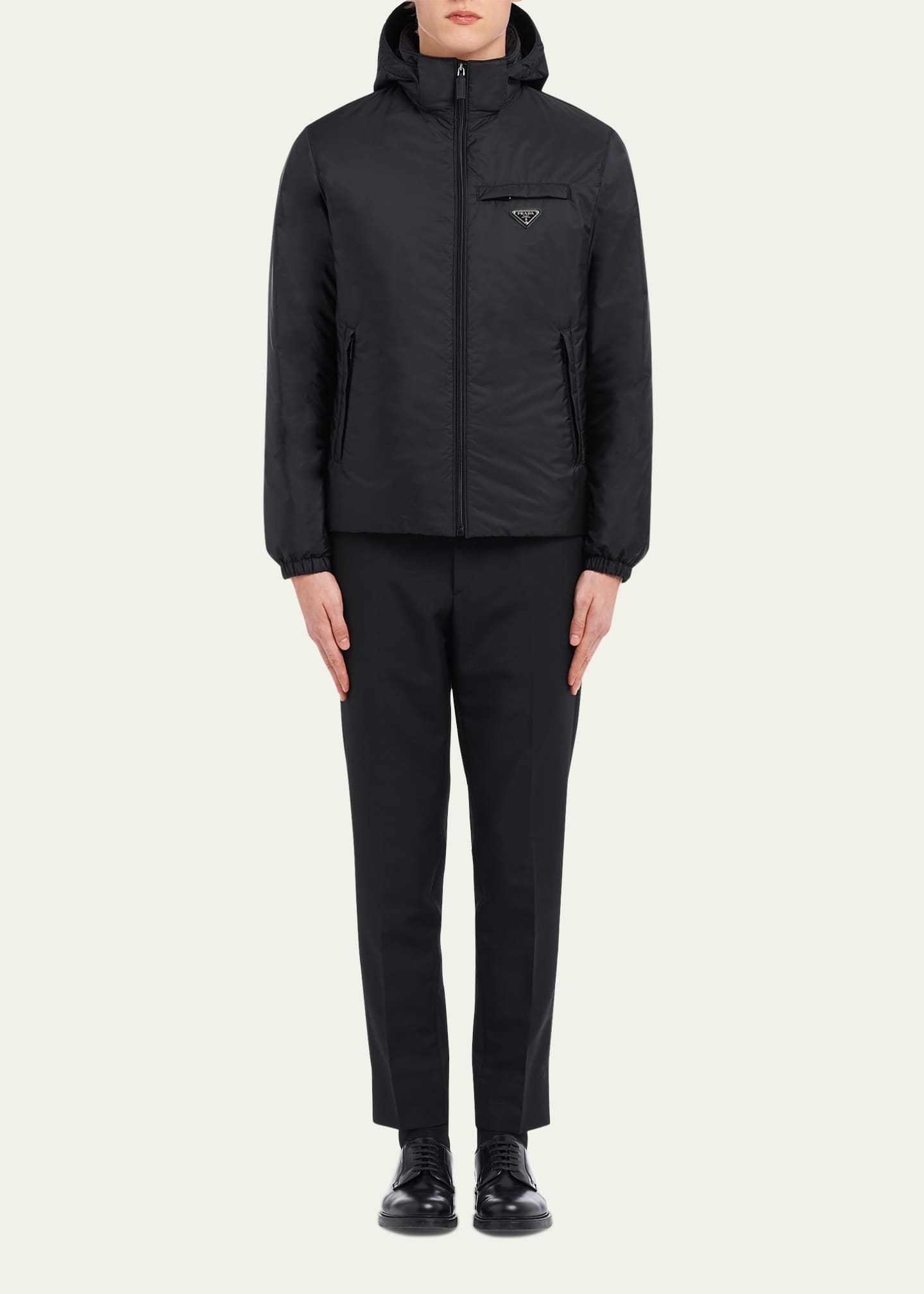 Prada Men's Re-Nylon Piuma Down Puffer Jacket Image 2 of 5