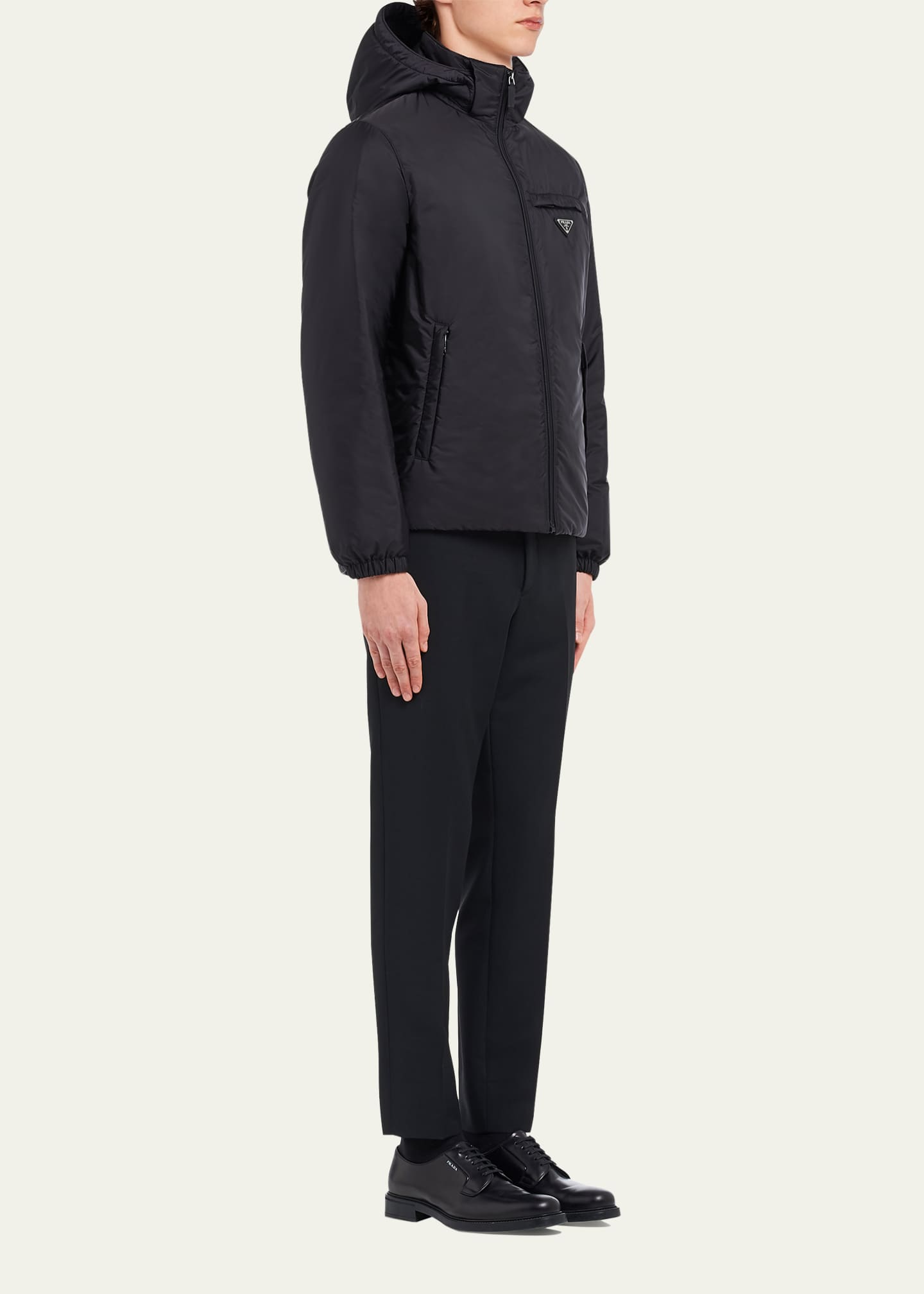 Prada Men's Re-Nylon Piuma Down Puffer Jacket Image 4 of 5