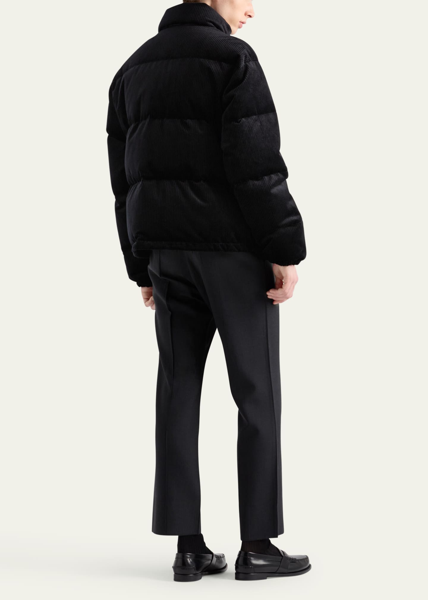 Prada Men's Corduroy Puffer Jacket Image 3 of 5