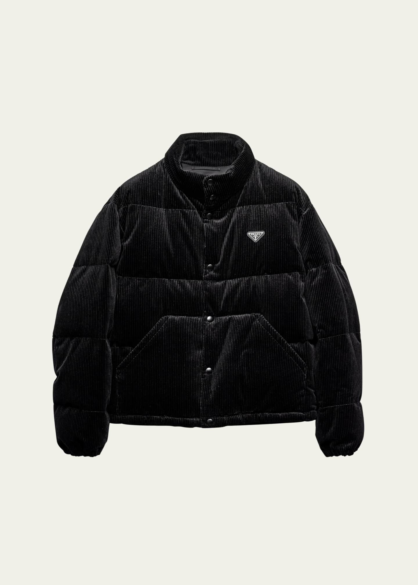 Prada Men's Corduroy Puffer Jacket Image 1 of 5
