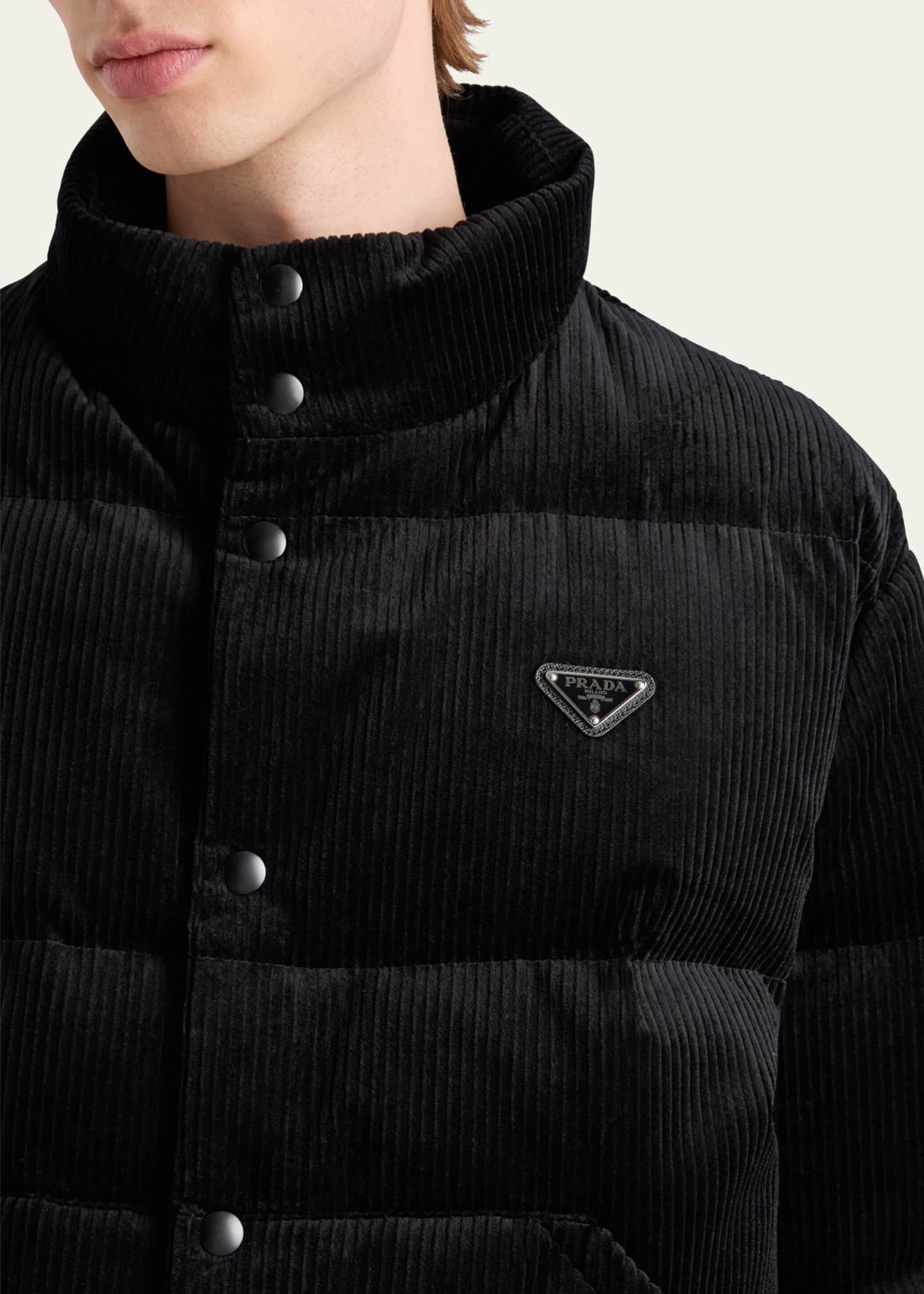 Prada Men's Corduroy Puffer Jacket Image 5 of 5