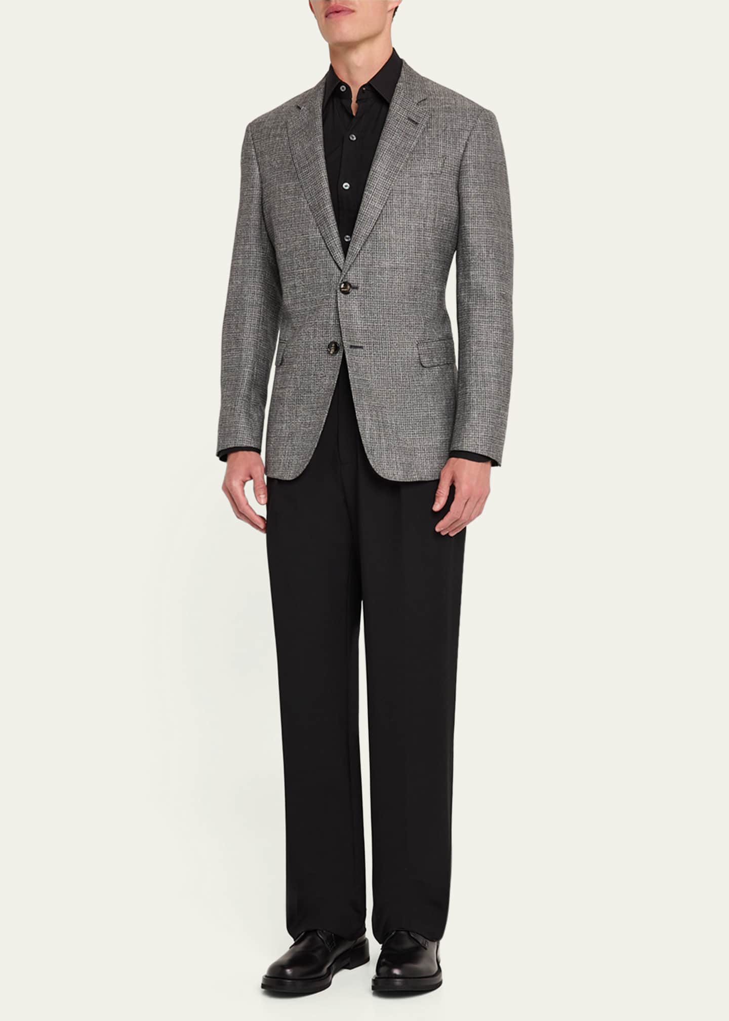 Giorgio Armani Men's Crushed Texture Sport Coat Image 2 of 7