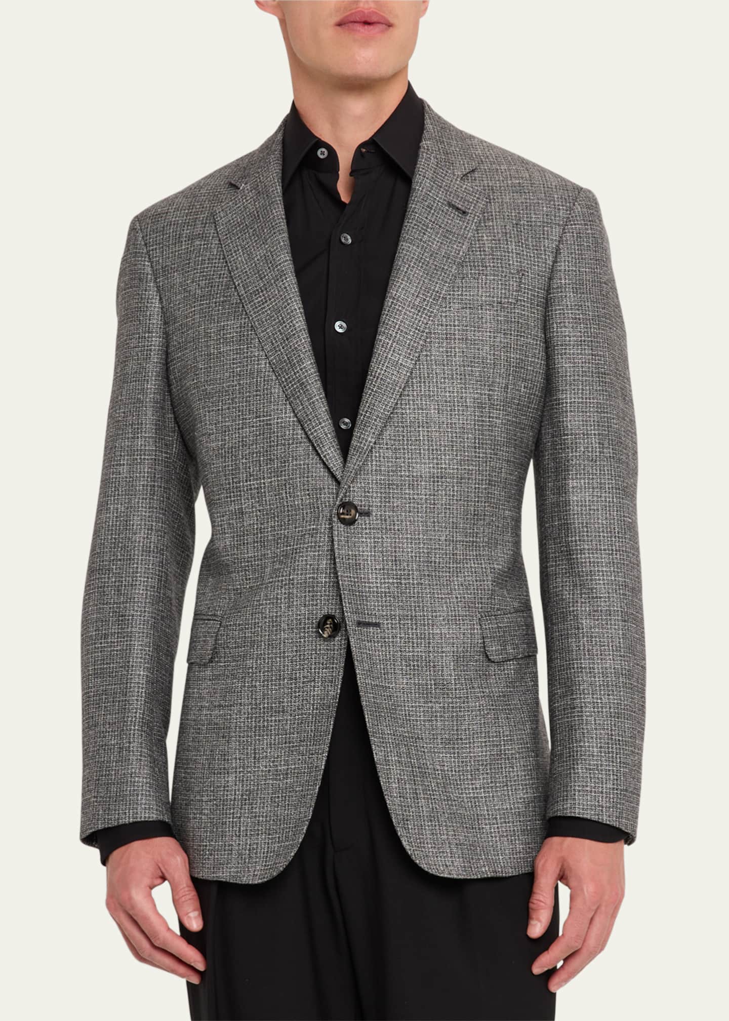 Giorgio Armani Men's Crushed Texture Sport Coat Image 4 of 7