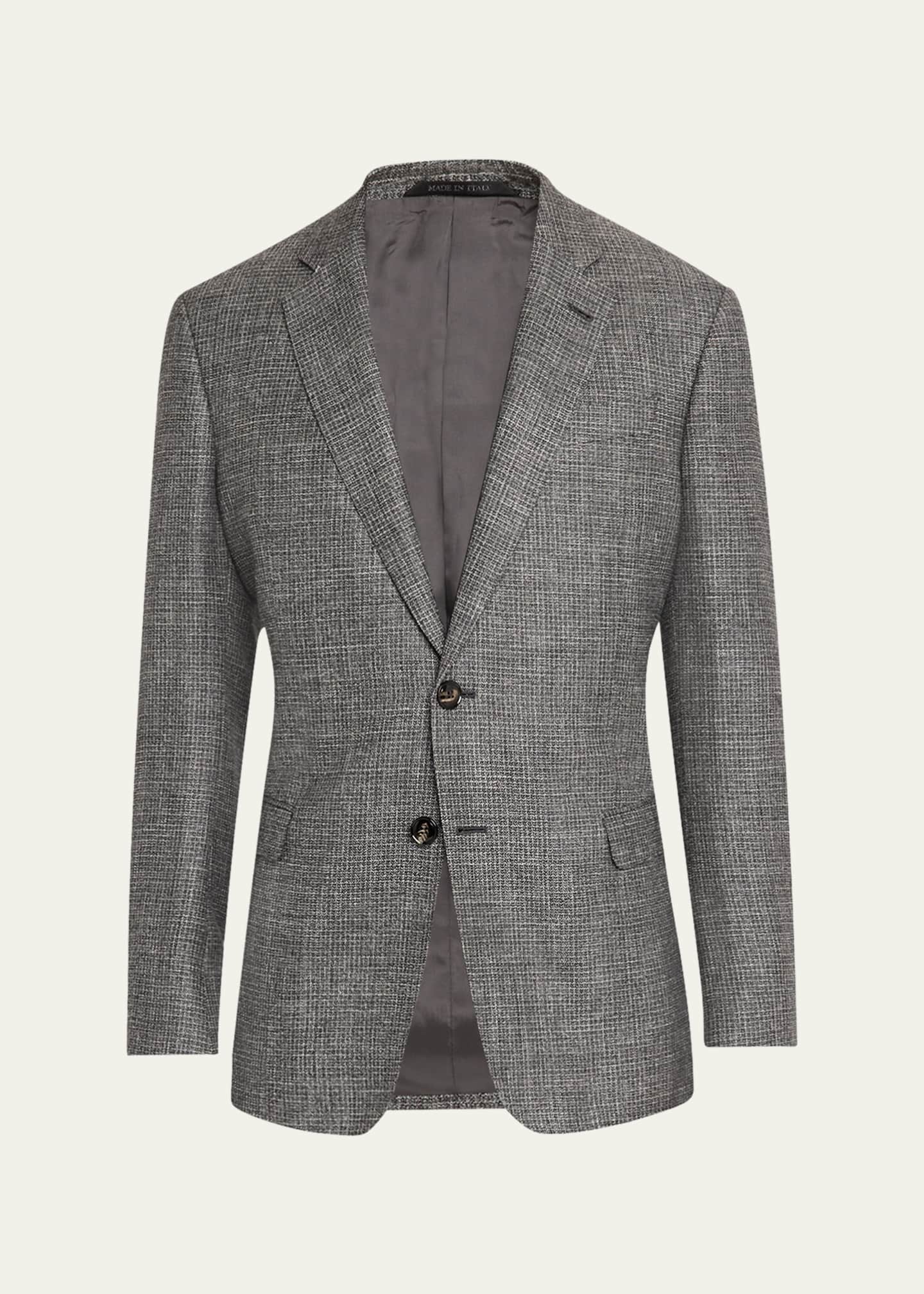 Giorgio Armani Men's Crushed Texture Sport Coat Image 1 of 7