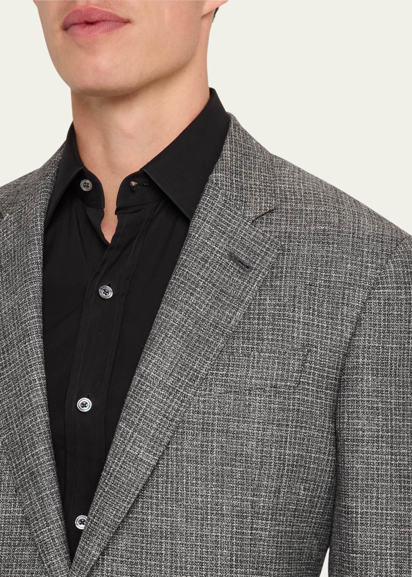 Giorgio Armani Men's Crushed Texture Sport Coat Image 5 of 7