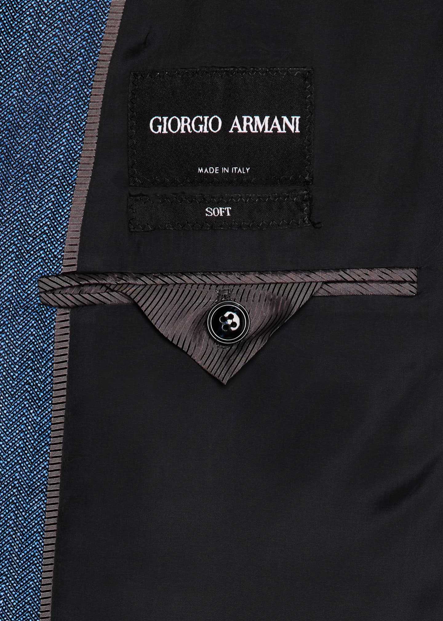 Giorgio Armani Men's Micro-Herringbone Sport Coat Image 6 of 7