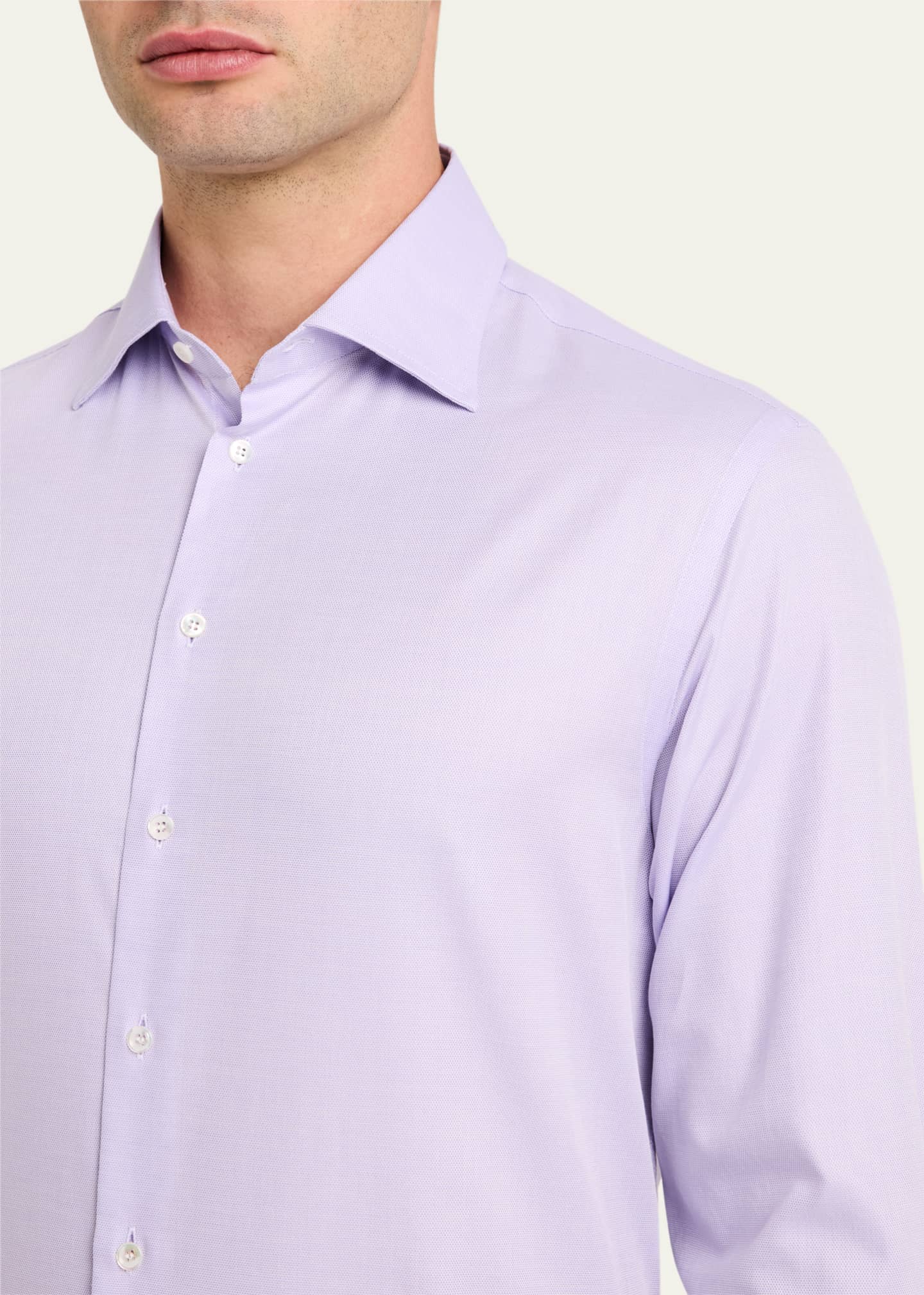 Giorgio Armani Men's Micro-Dot Dress Shirt Image 5 of 5