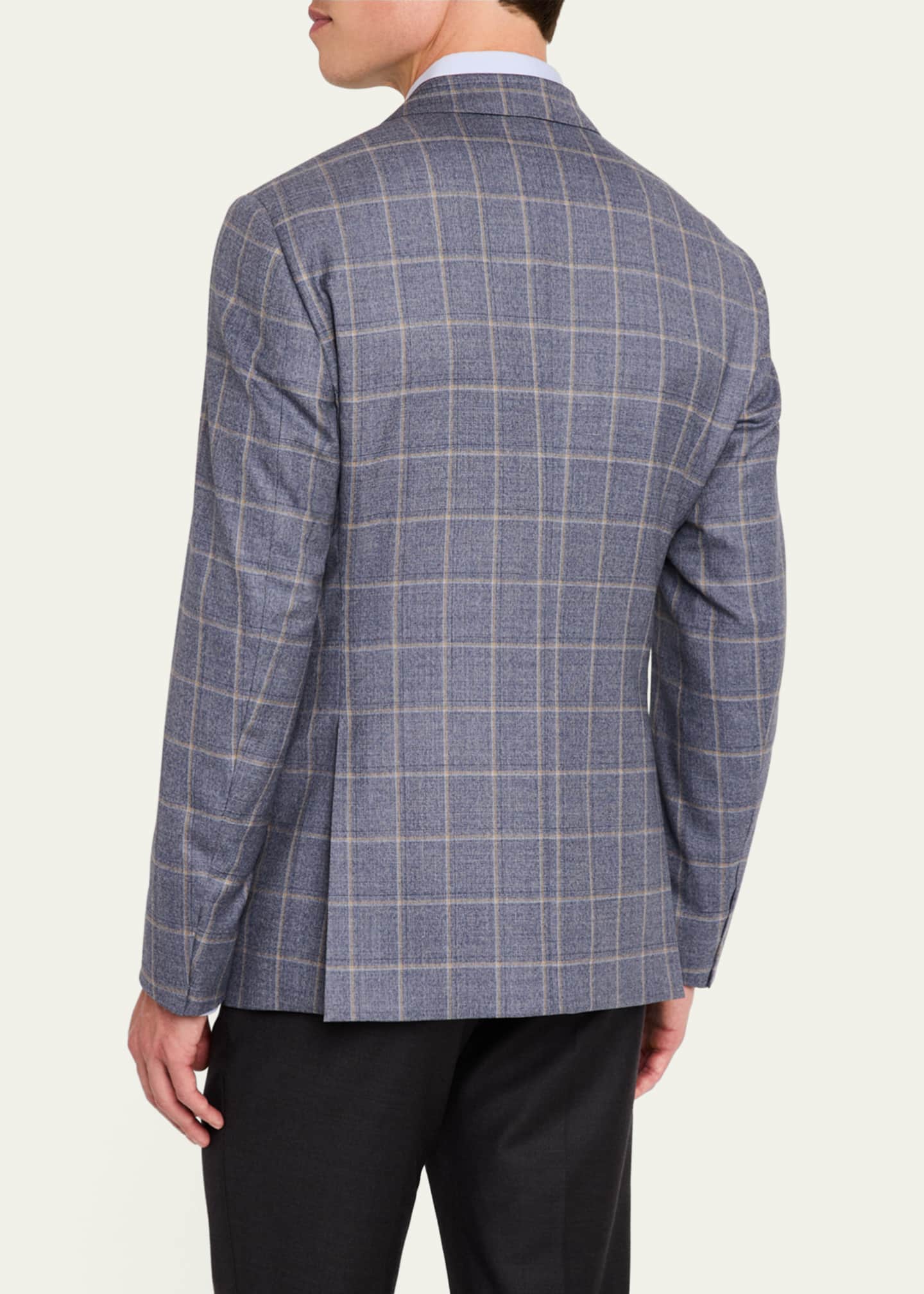 Giorgio Armani Men's Windowpane Sport Coat Image 3 of 8