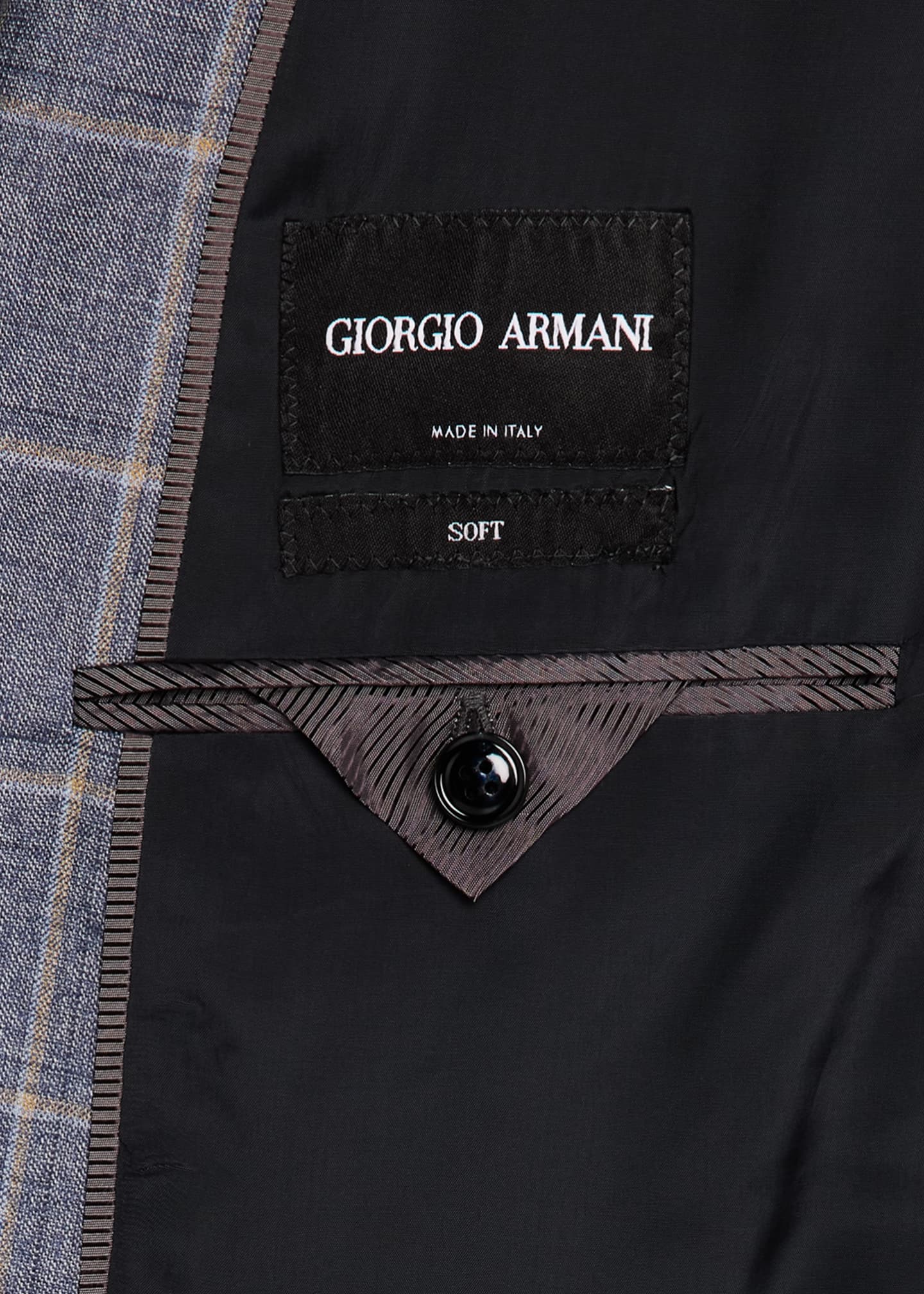 Giorgio Armani Men's Windowpane Sport Coat Image 6 of 8
