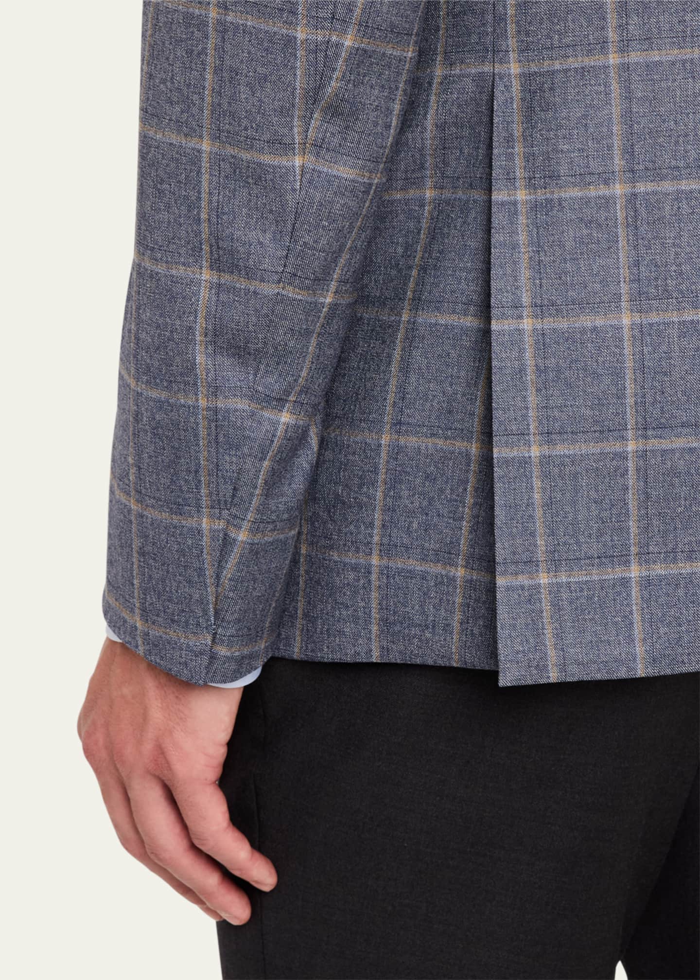 Giorgio Armani Men's Windowpane Sport Coat Image 8 of 8
