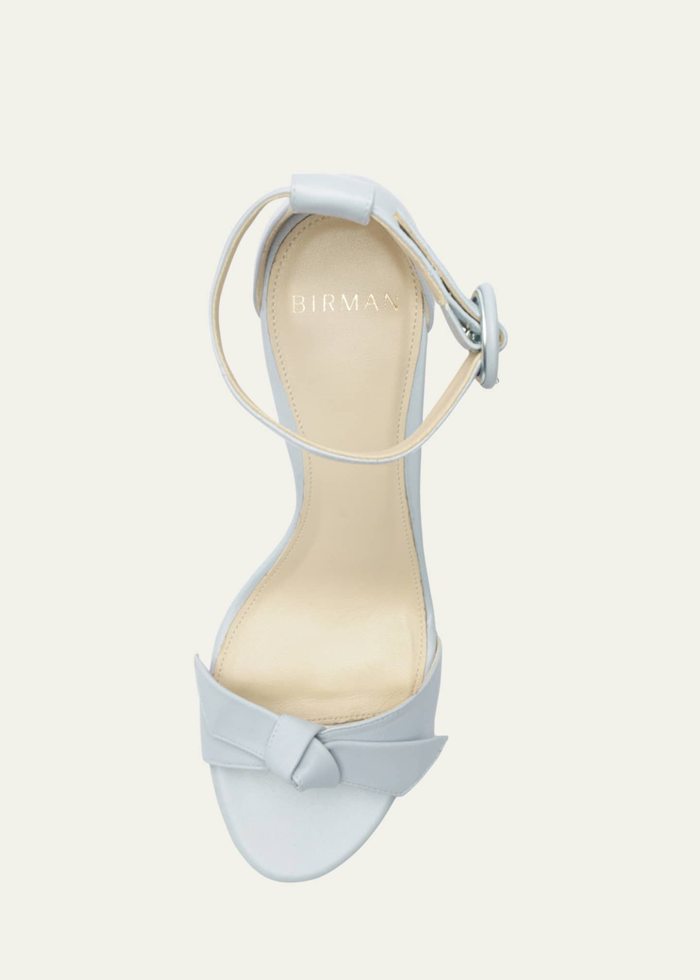 Alexandre Birman Clarita Knot Ankle-Strap Leather Sandals Image 5 of 5