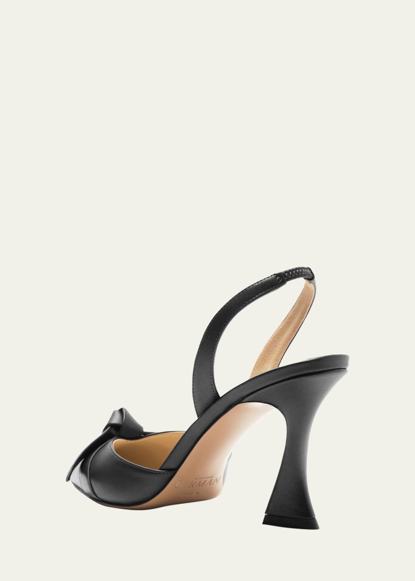 Alexandre Birman Clarita Bell Slingback Leather Sandals Image 3 of 5