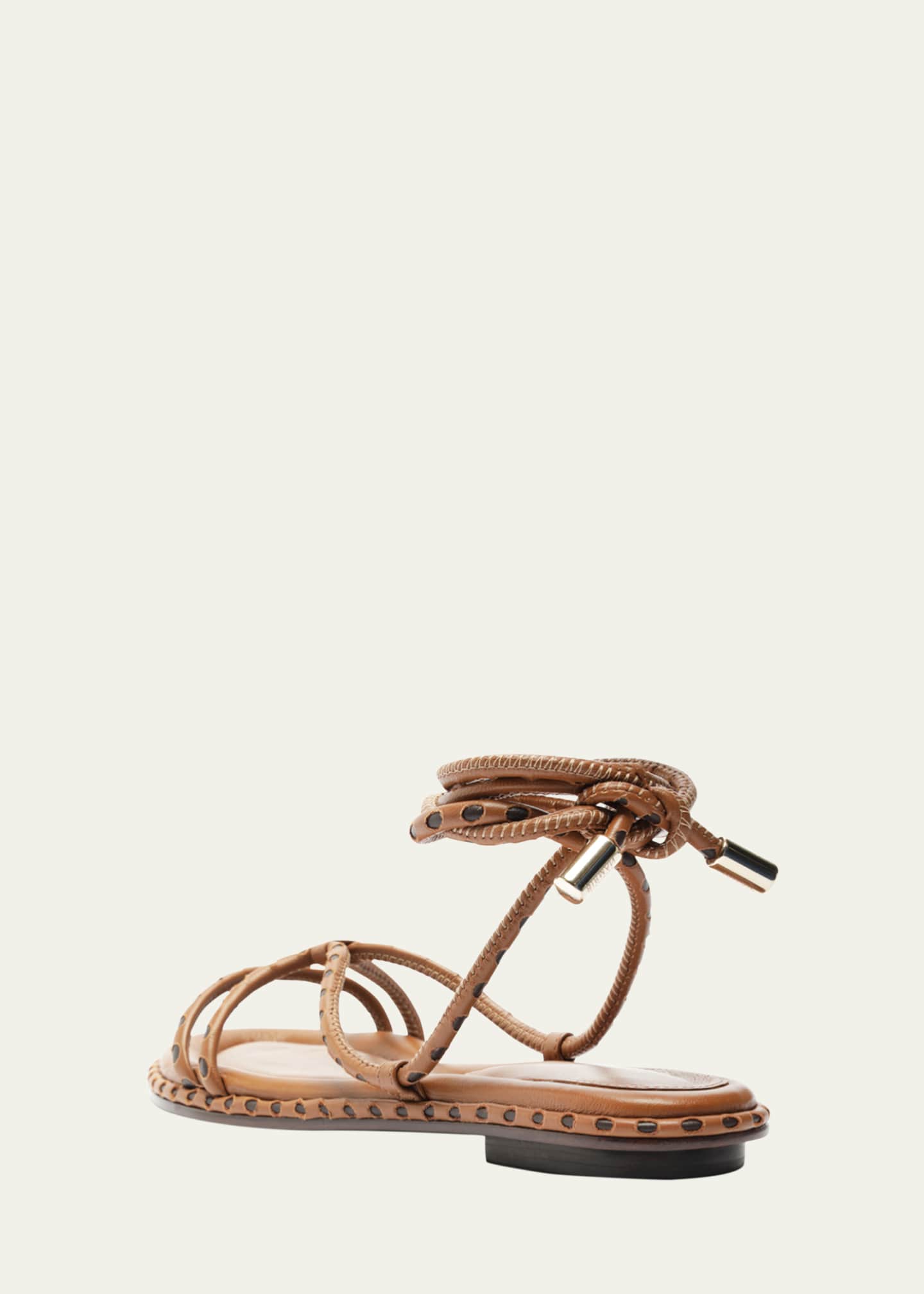 Alexandre Birman Donna Self-Tie Leather Flat Sandals Image 3 of 5