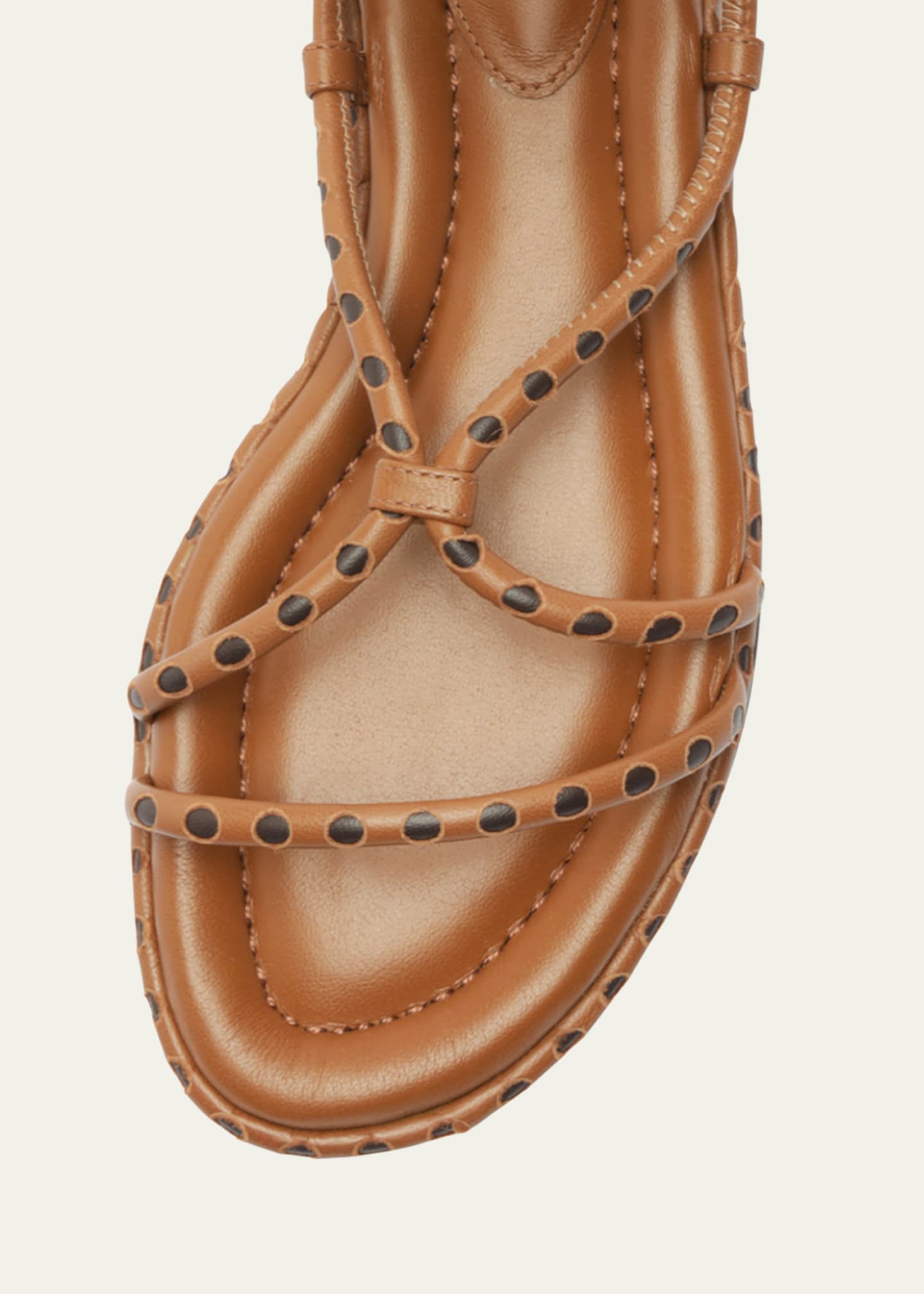 Alexandre Birman Donna Self-Tie Leather Flat Sandals Image 4 of 5