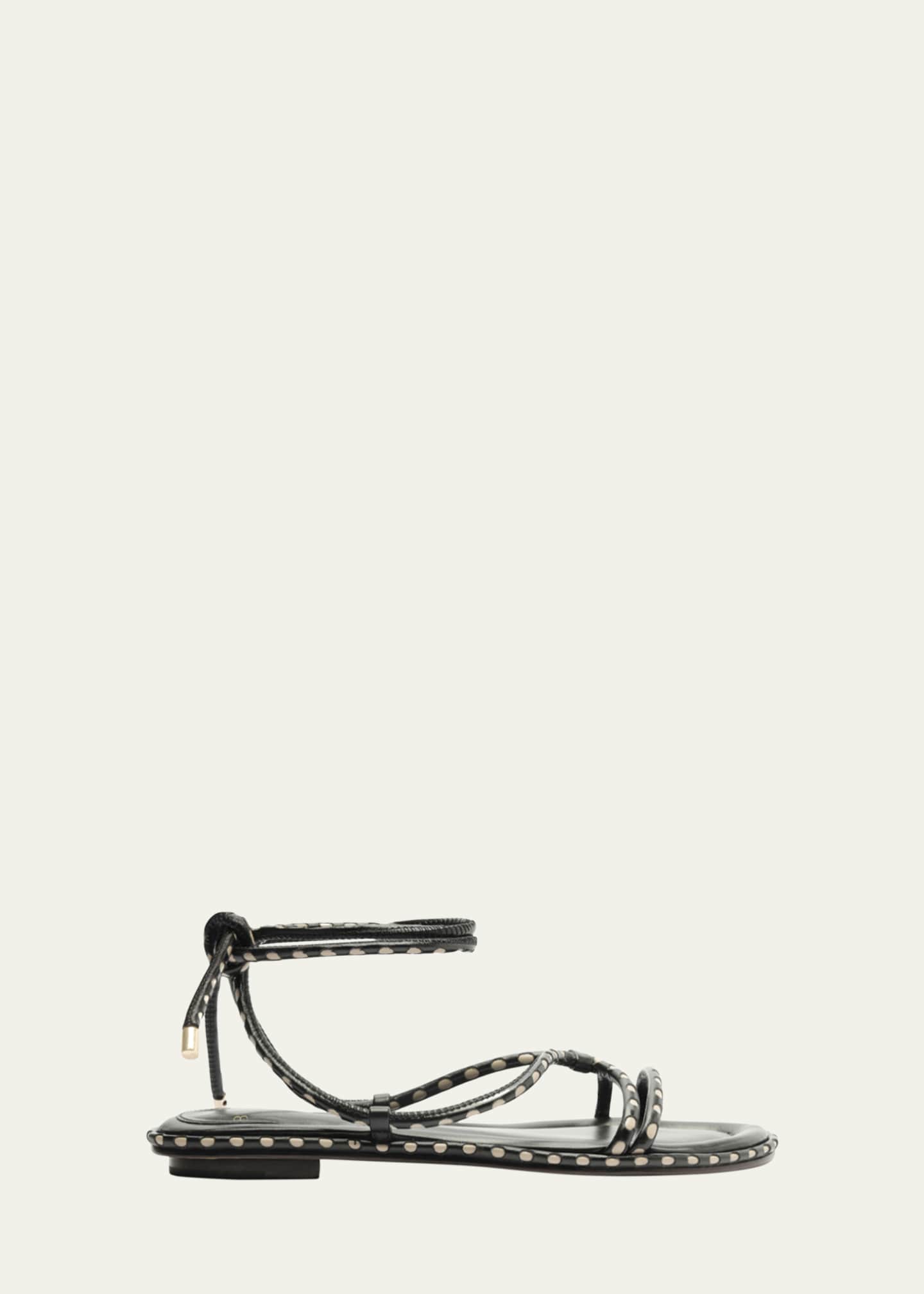 Alexandre Birman Donna Self-Tie Leather Flat Sandals Image 1 of 5