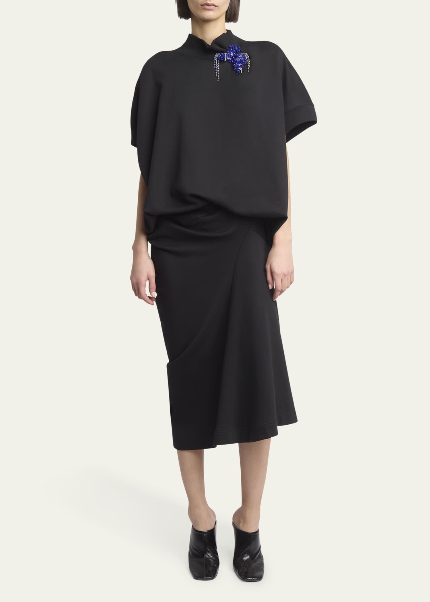 Dries Van Noten Harens Asymmetric Midi Skirt Image 2 of 5