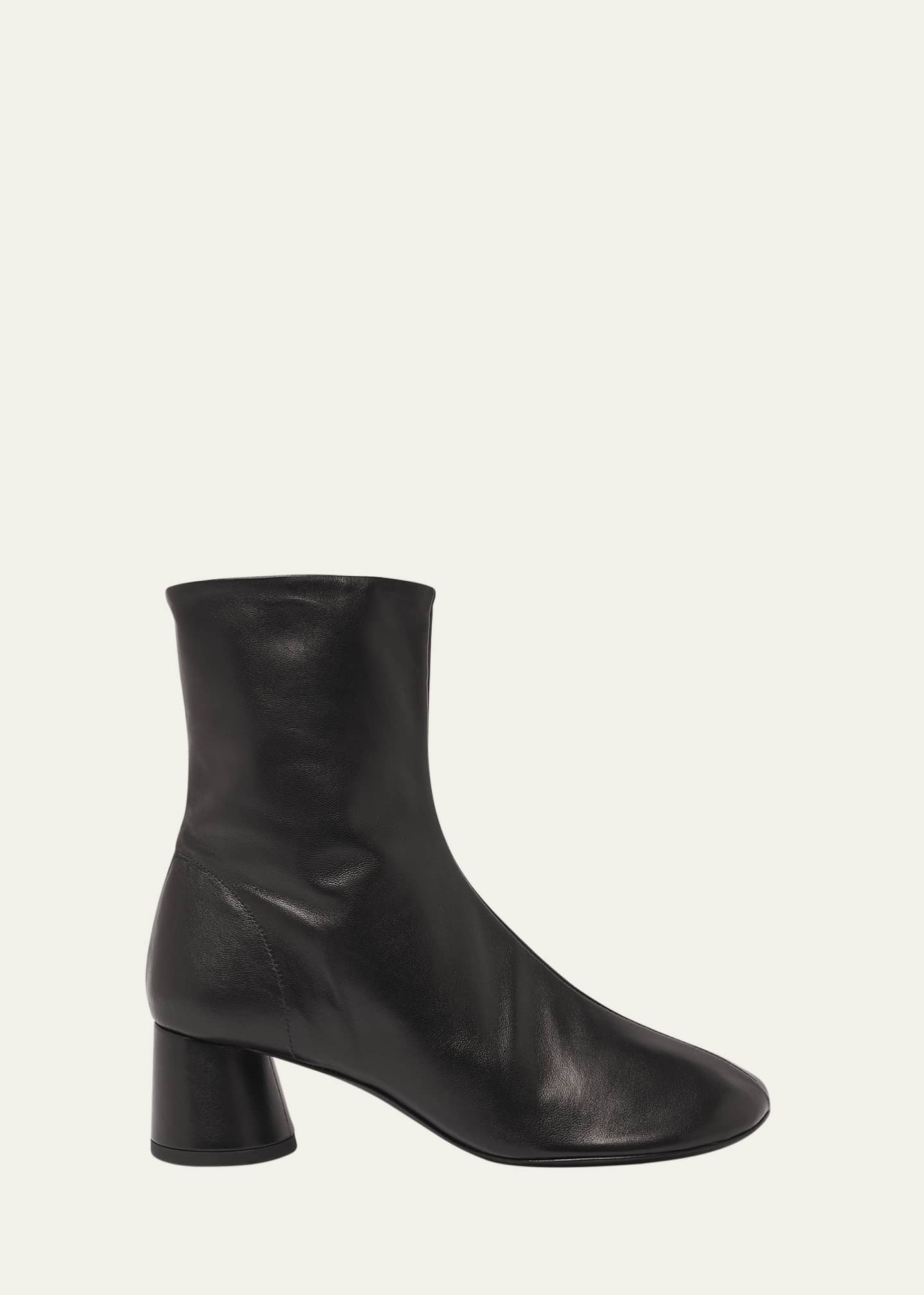 Proenza Schouler Glove Lambskin Block-Heel Ankle Booties Image 1 of 3