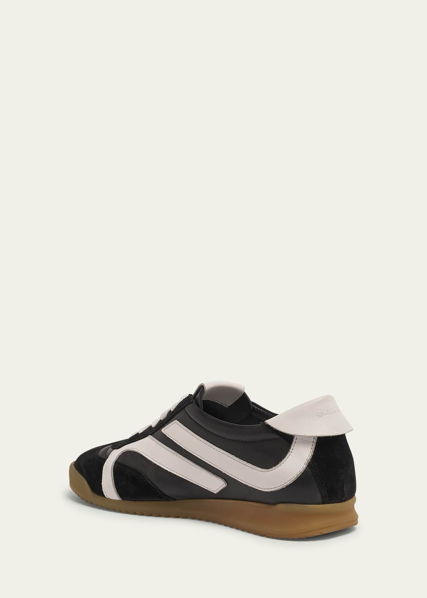Proenza Schouler Bicolor Leather Low-Top Sneakers Image 4 of 5