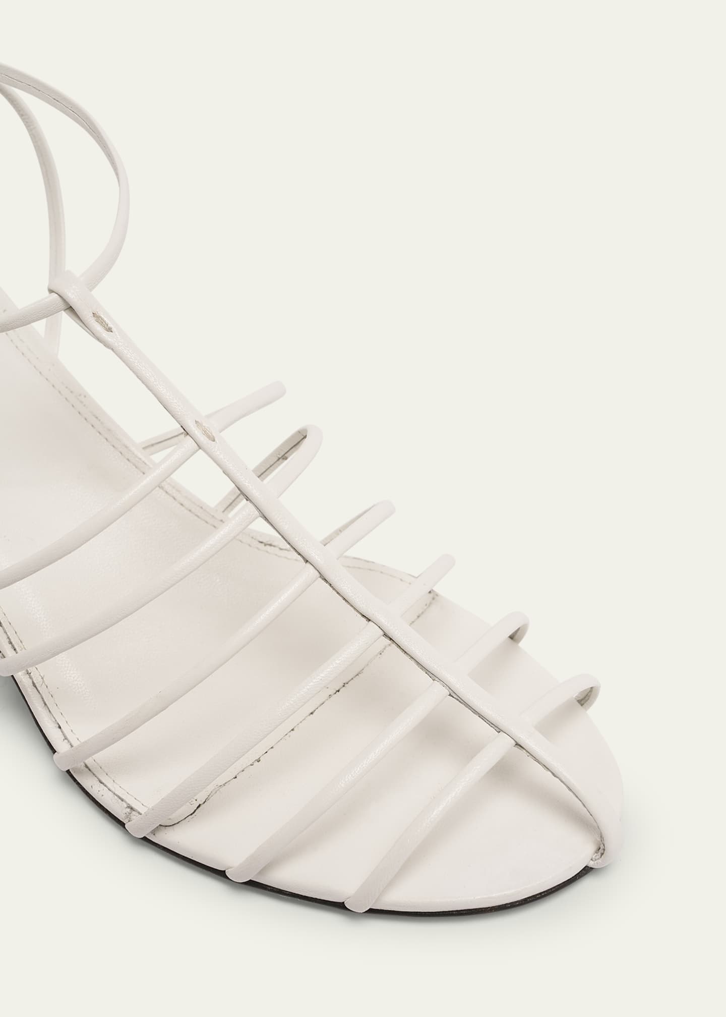 Proenza Schouler Tee Leather Caged Heeled Sandals Image 5 of 5