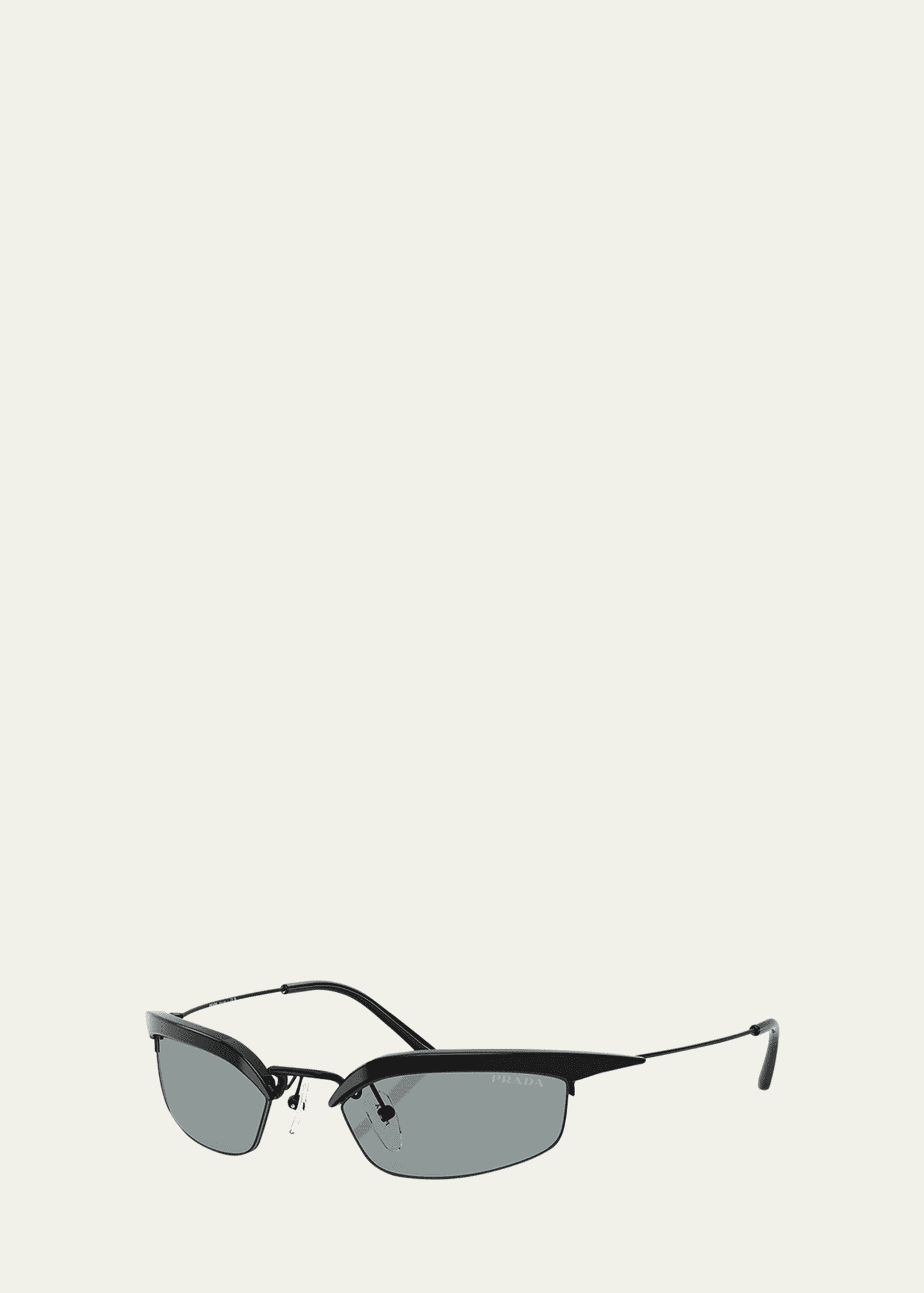 Prada B50S Rectangle Metal Sunglasses Image 2 of 4