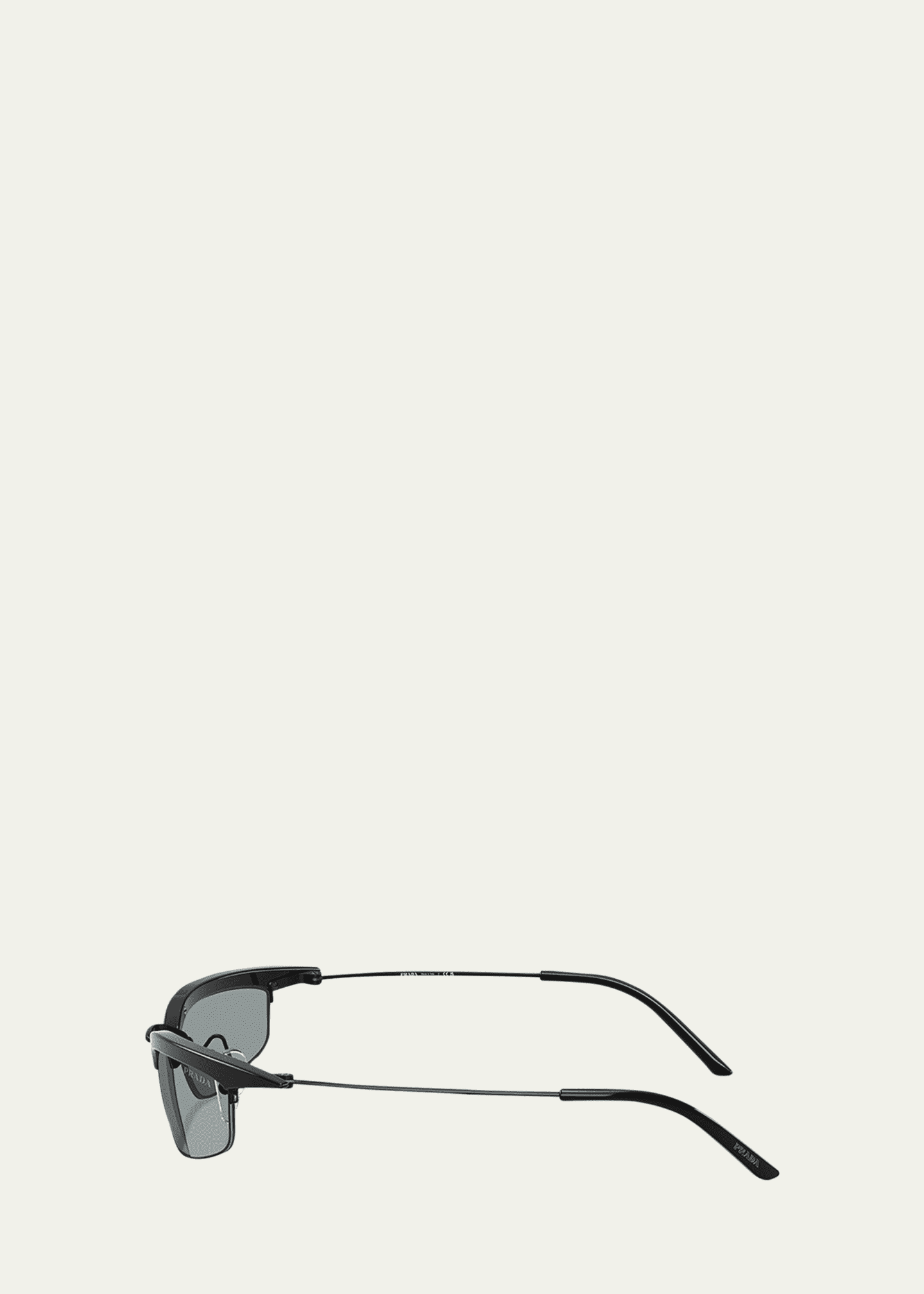 Prada B50S Rectangle Metal Sunglasses Image 3 of 4
