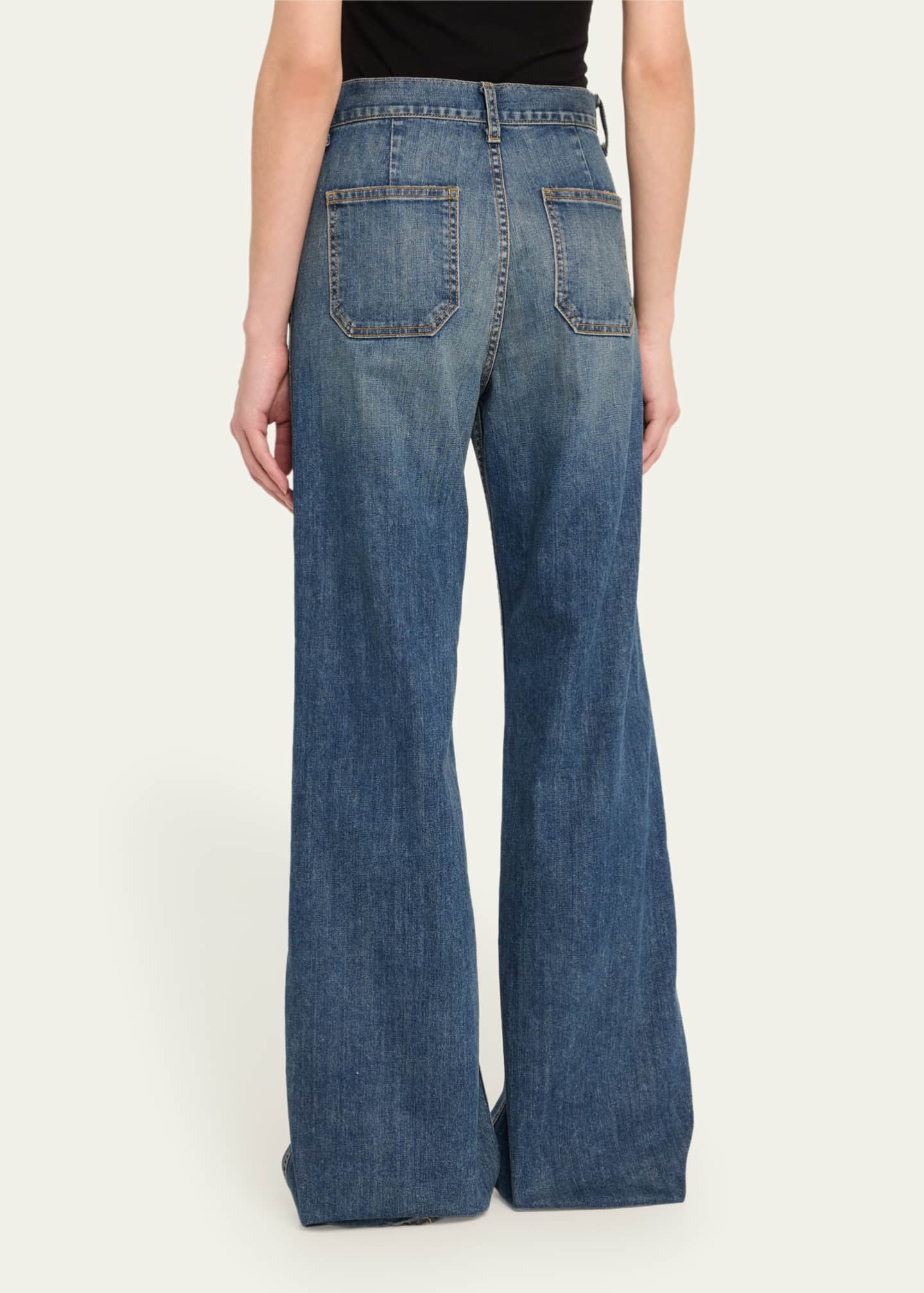 Nili Lotan Terrell Flared Jeans Image 3 of 5