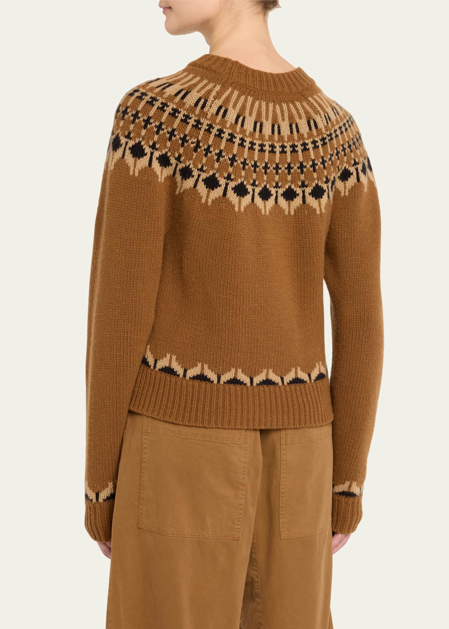 Nili Lotan Fern Fair Isle Wool Sweater Image 3 of 5