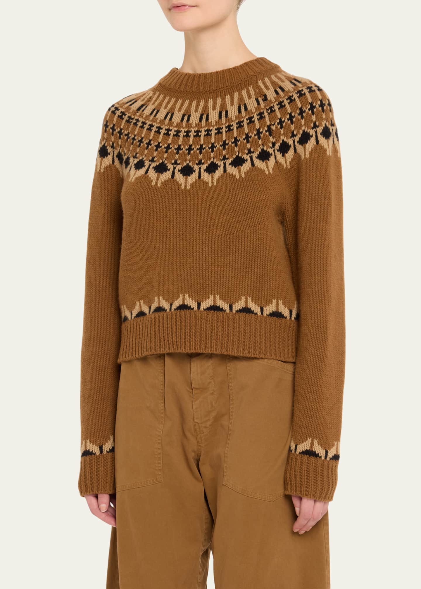 Nili Lotan Fern Fair Isle Wool Sweater Image 4 of 5