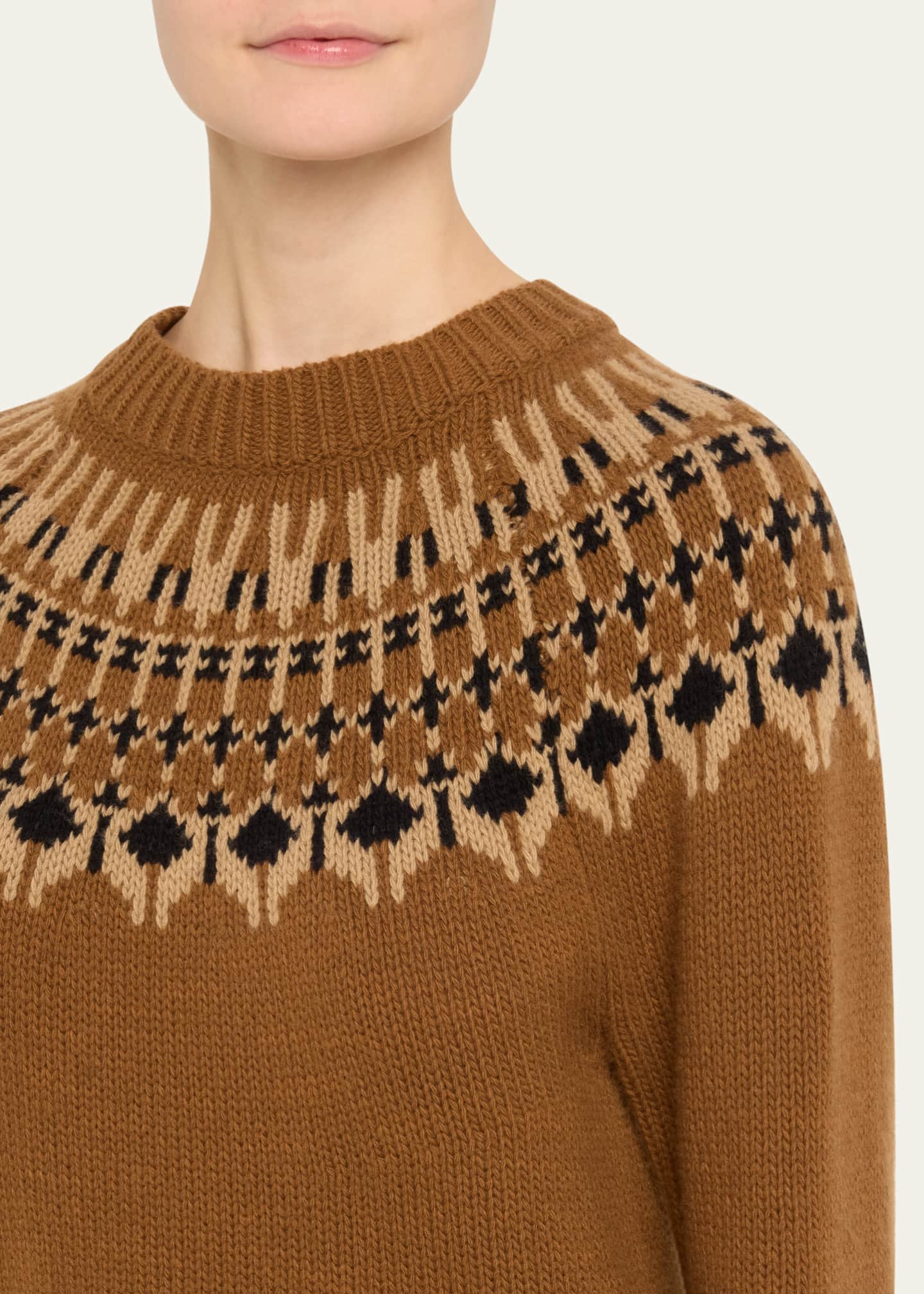 Nili Lotan Fern Fair Isle Wool Sweater Image 5 of 5