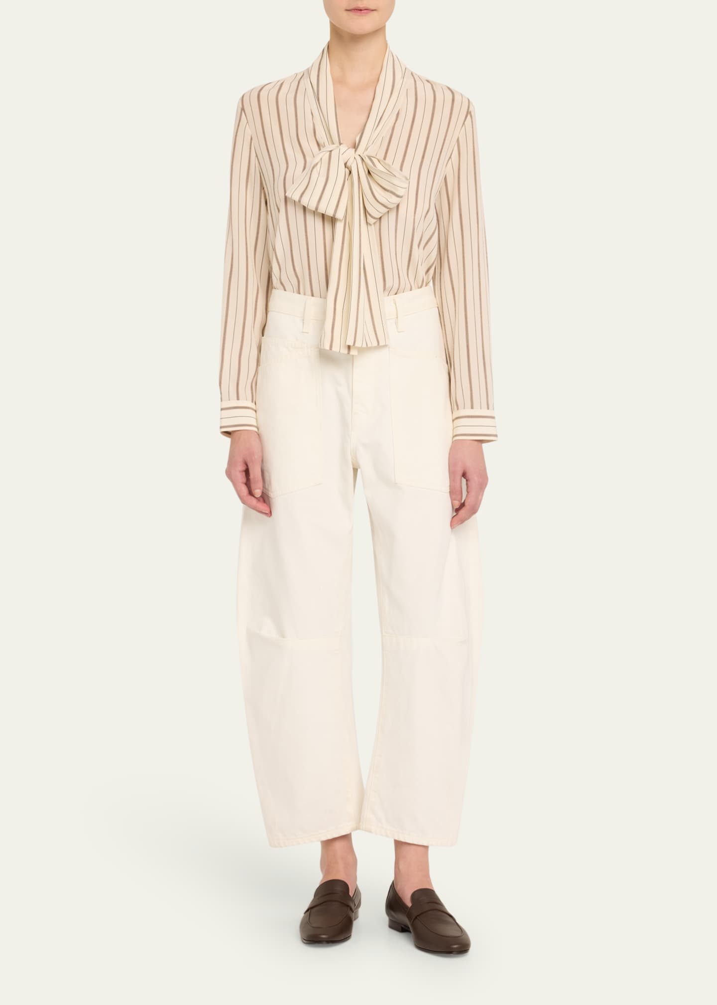 Nili Lotan Shon Barrel Jeans Image 2 of 5