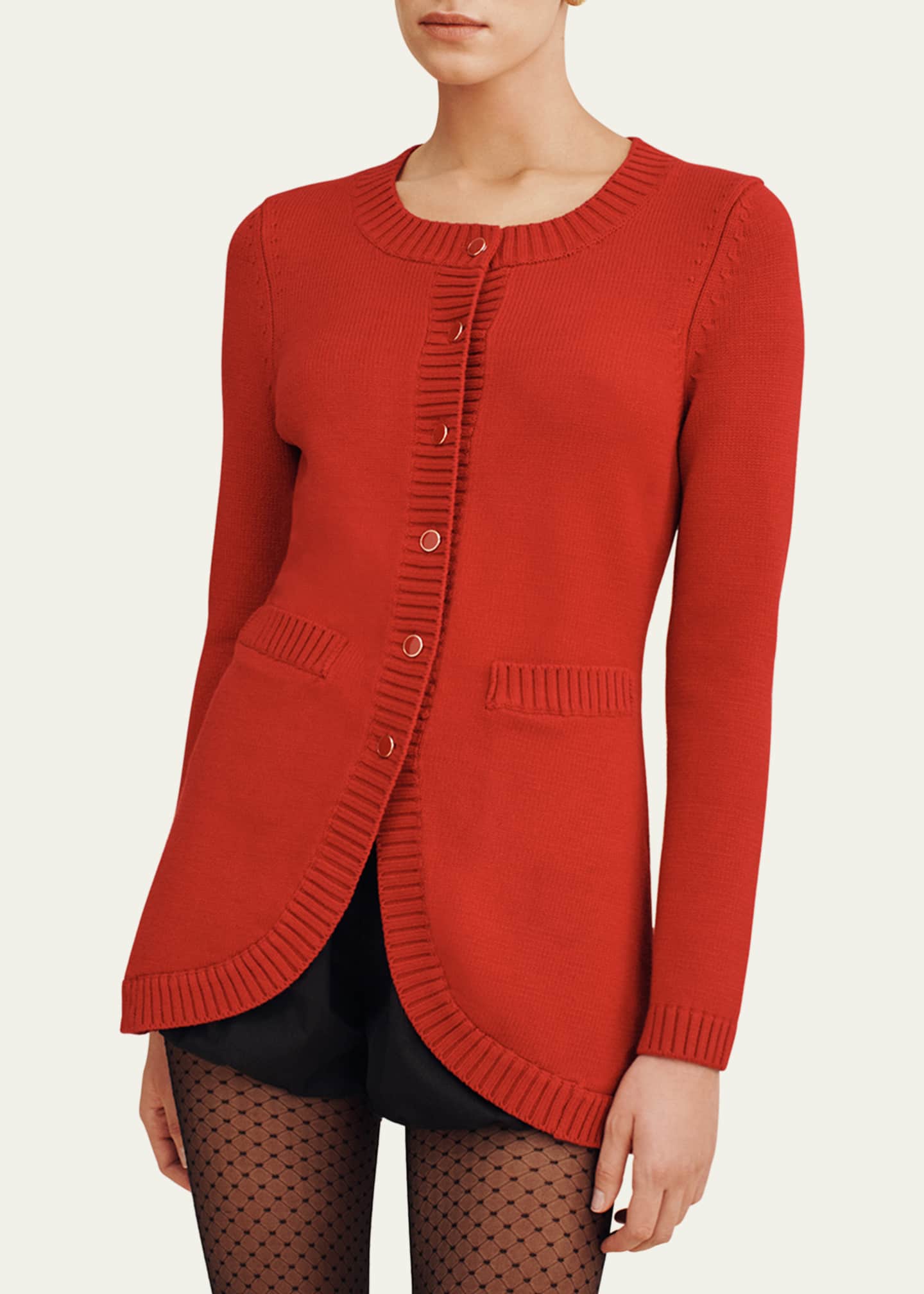 GIUNON カーディガン long sleeve rib cardigan / ロング