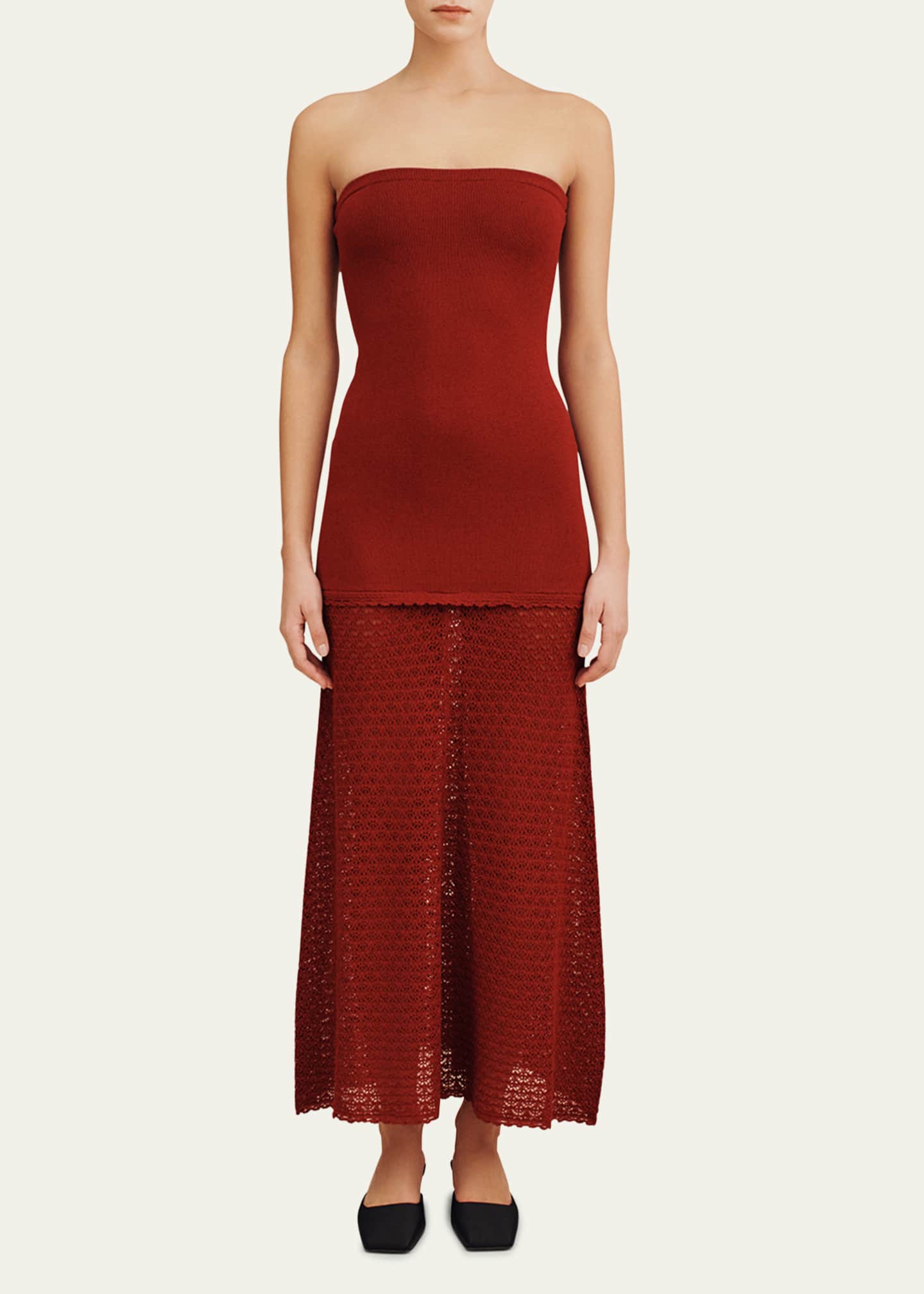 Romy Strapless Knit Maxi Dress - Thumbnail 2