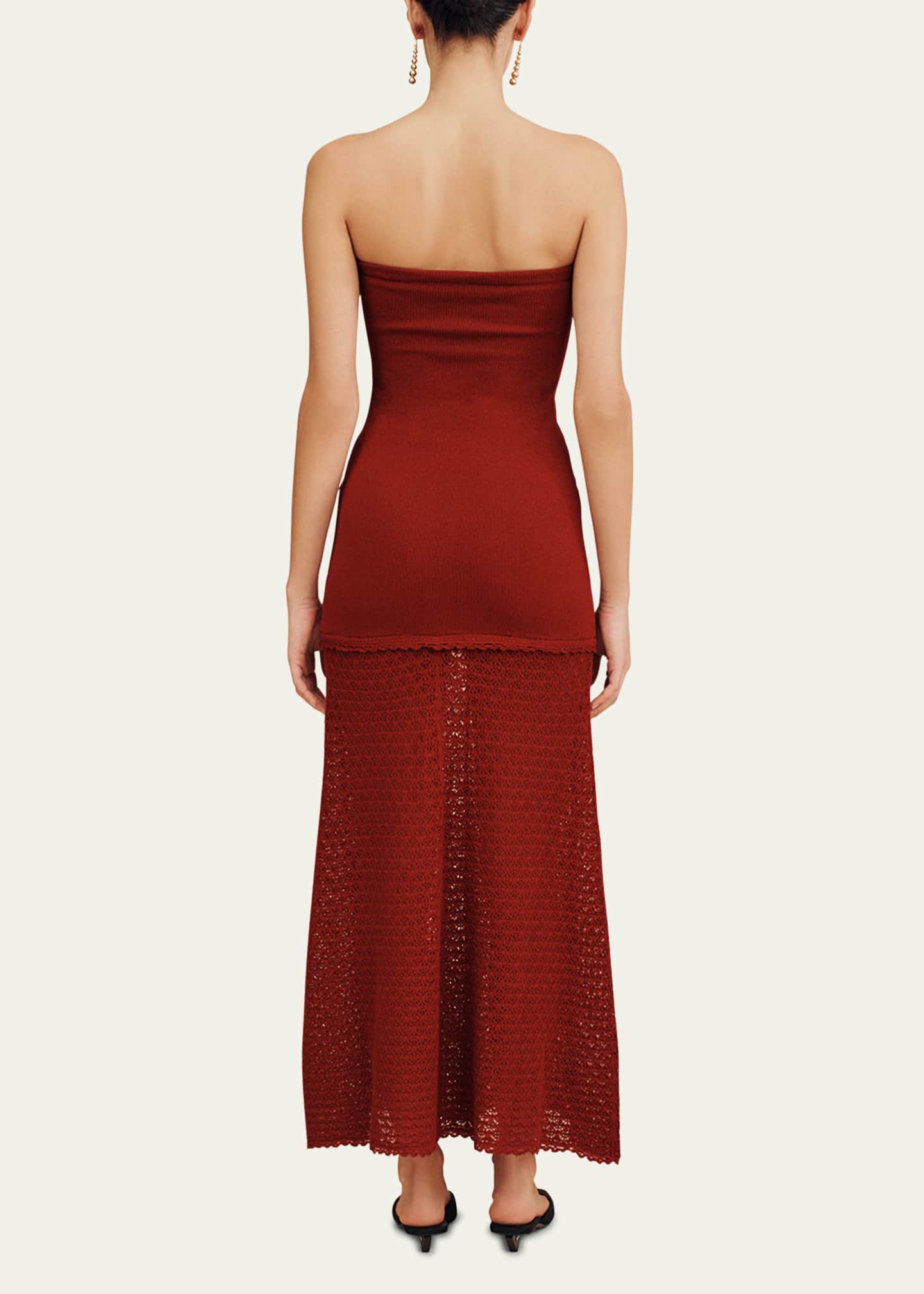 Romy Strapless Knit Maxi Dress - Thumbnail 3