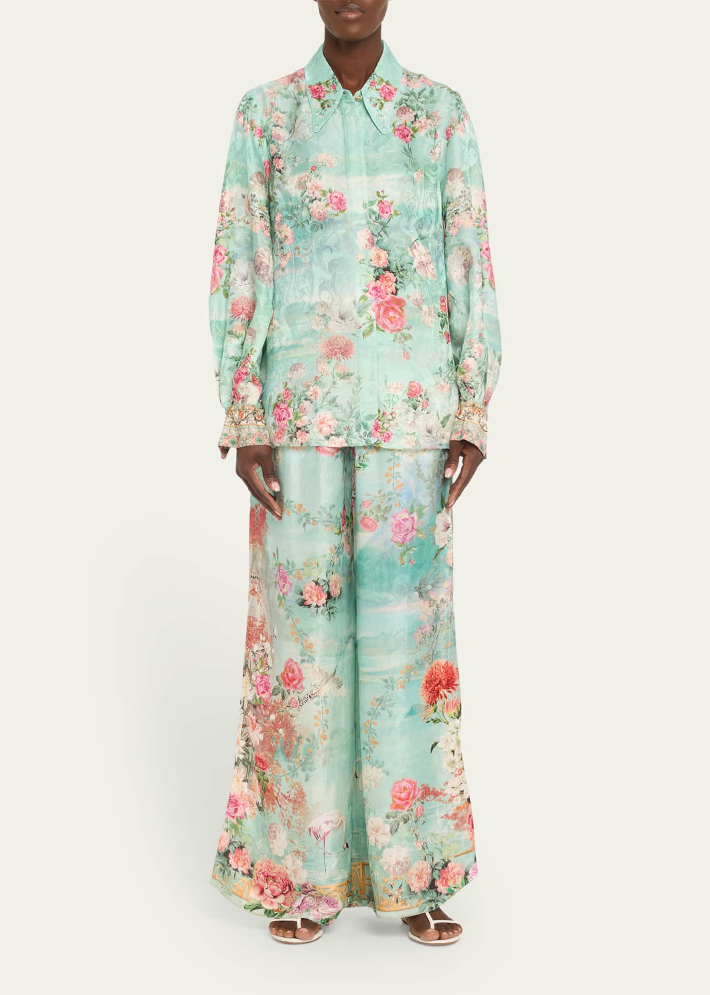 Camilla The Jewellery Museum Silk Lounge Pants Image 2 of 5