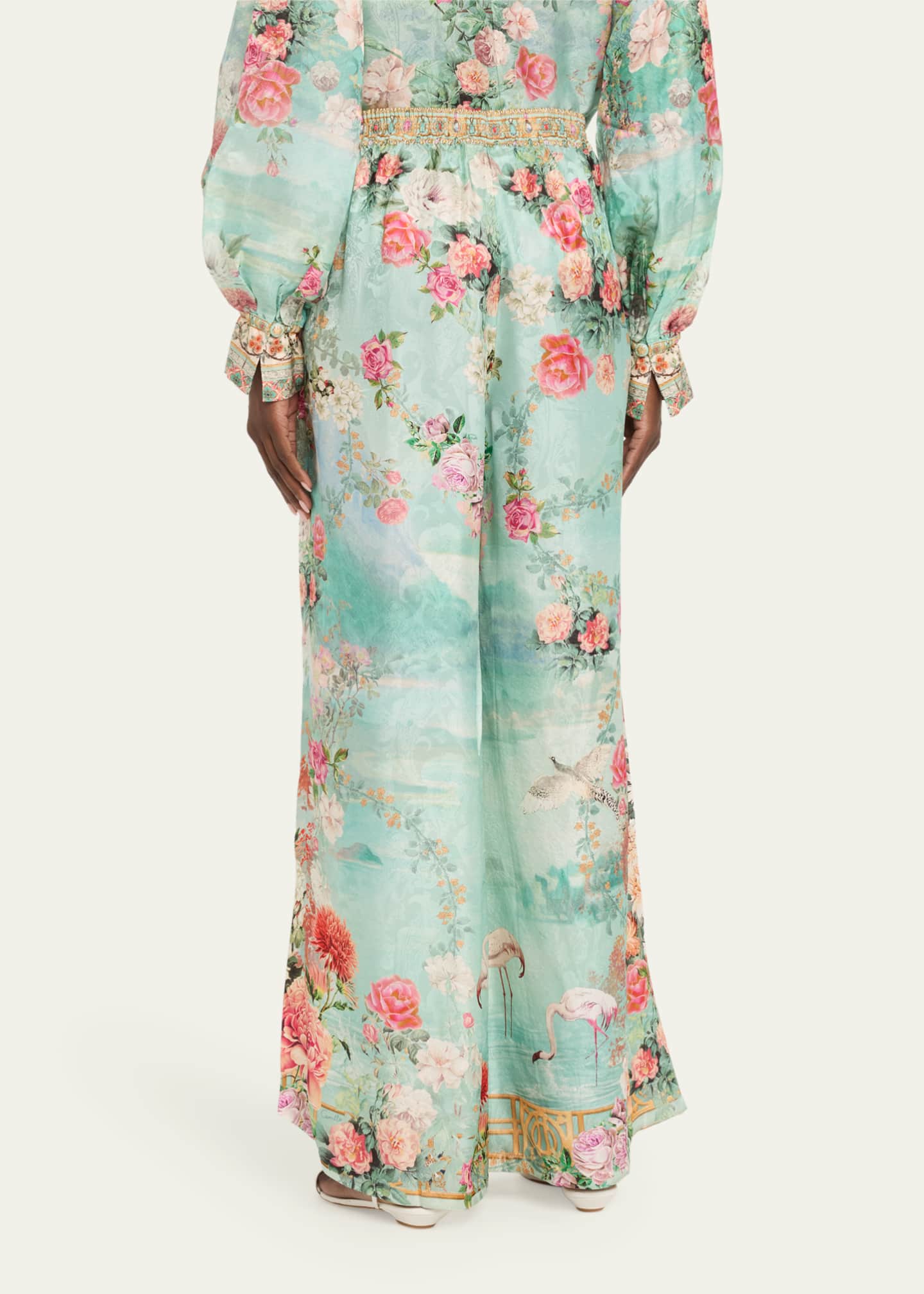 Camilla The Jewellery Museum Silk Lounge Pants Image 3 of 5