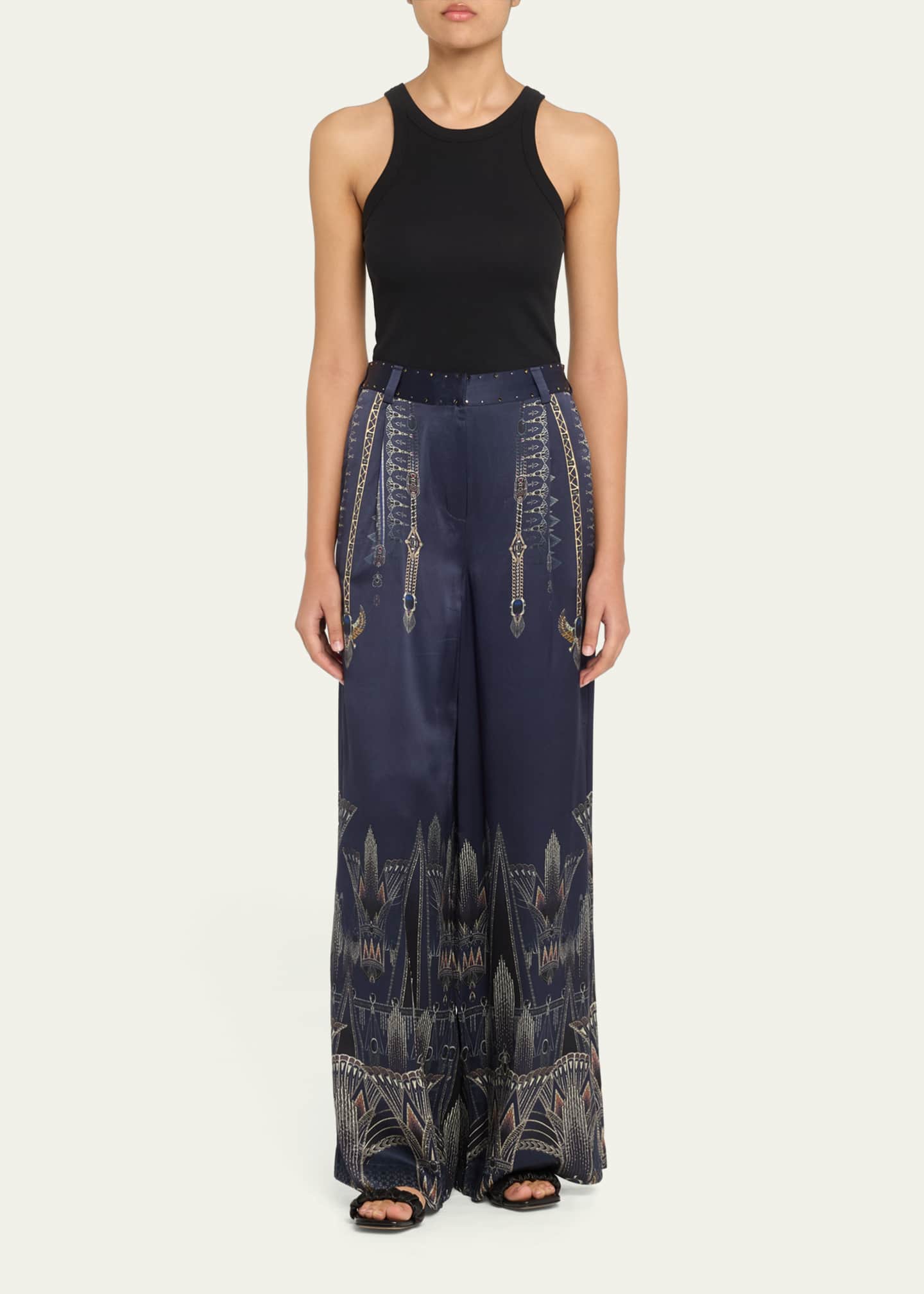Camilla The Egypt Effect Silk Wide-Leg Pants Image 2 of 5