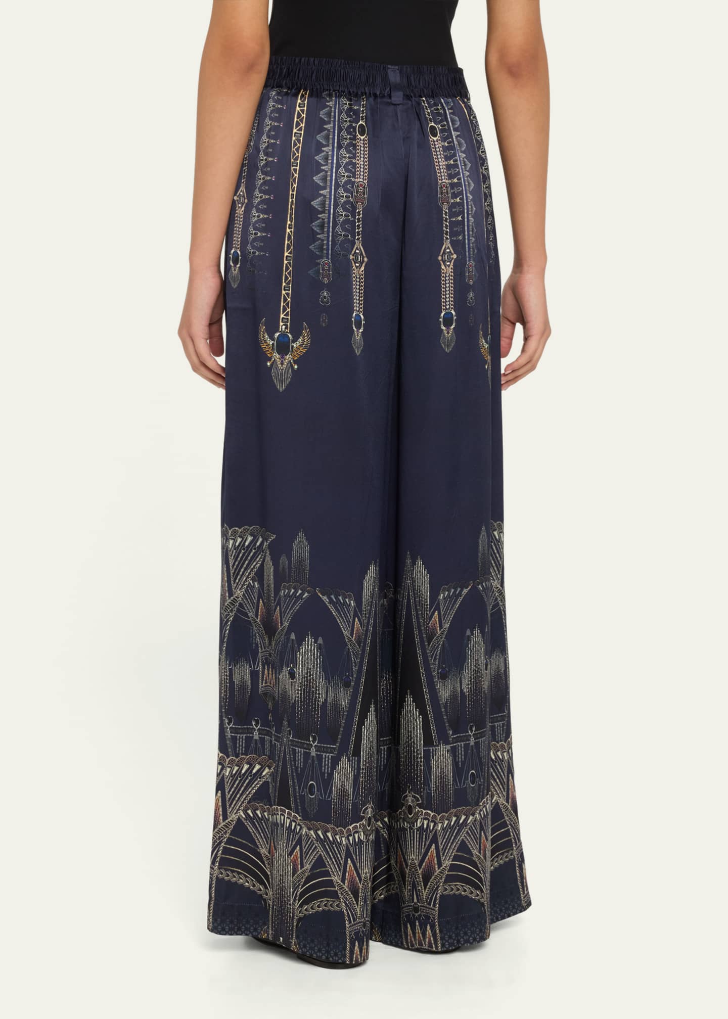 Camilla The Egypt Effect Silk Wide-Leg Pants Image 3 of 5