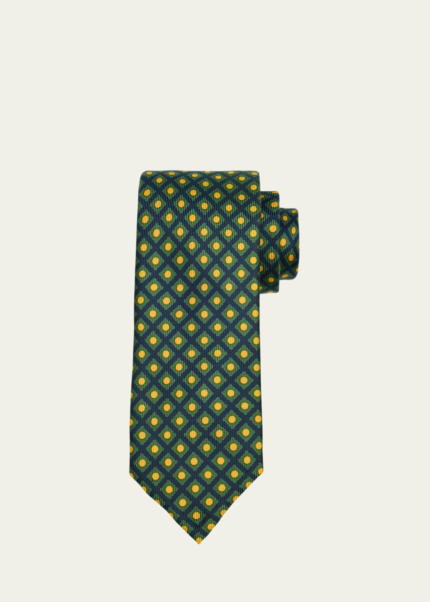 Petronius 1926 Men's Limited Edition Geometric Silk Tie