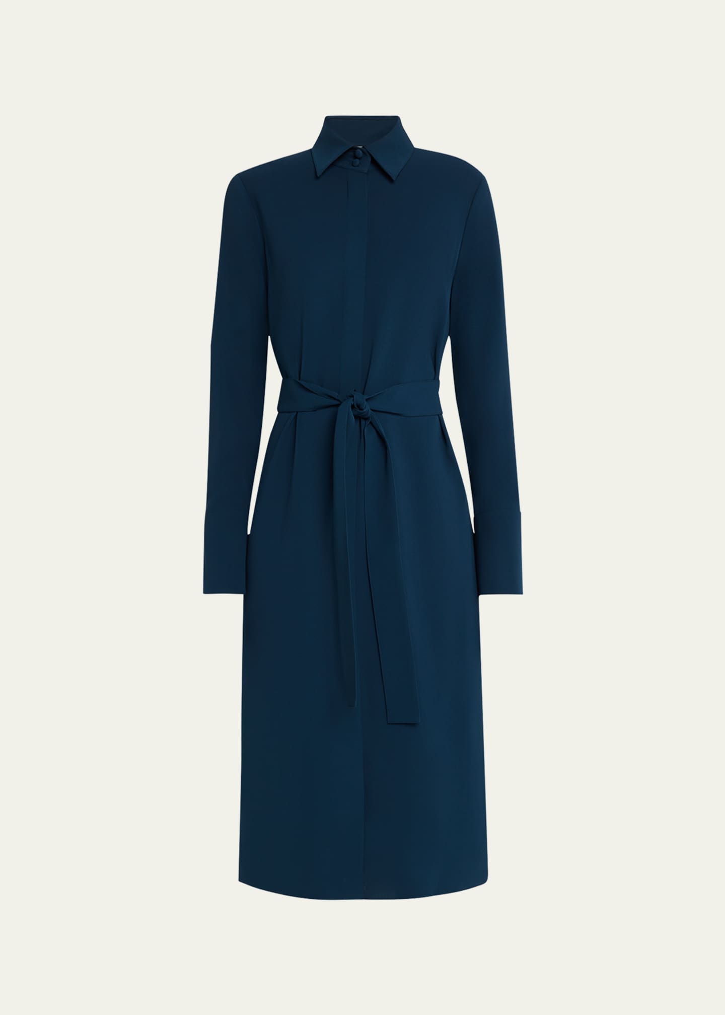 Lafayette 148 New York Belted Split-Cuff Shirtdress Image 1 of 5