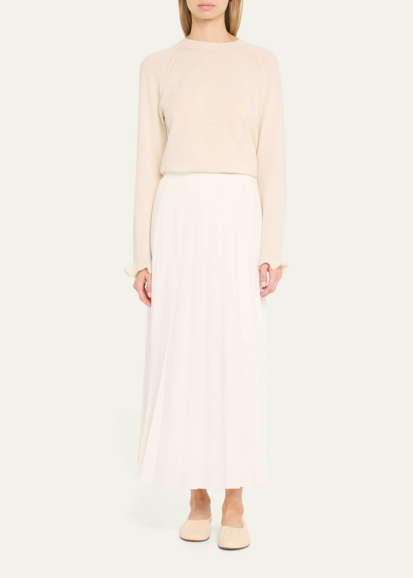 Lafayette 148 New York Bead-Trim Cashmere Sweater Image 2 of 5