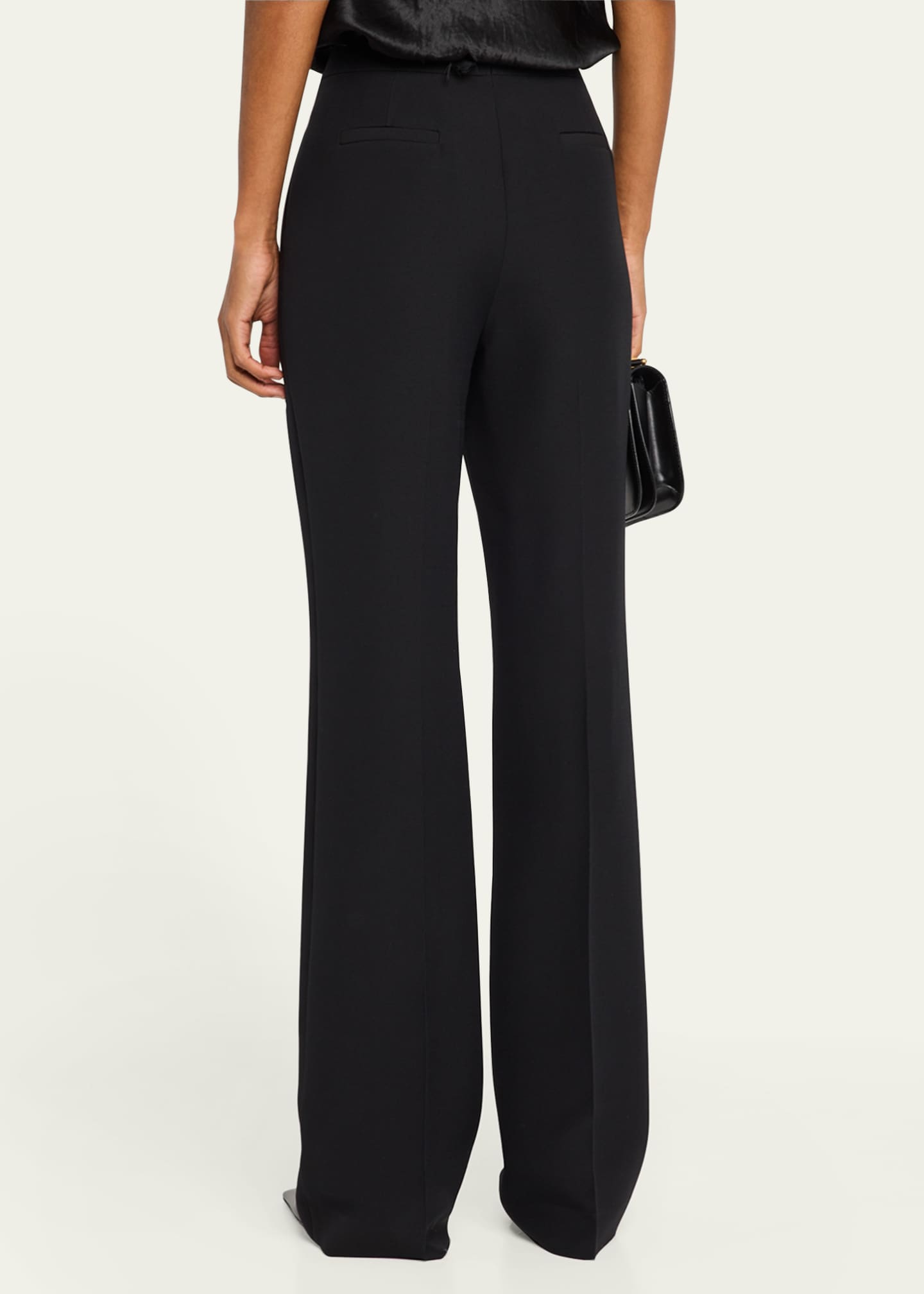 Lafayette 148 New York Saint Marks Straight Wool-Silk Pants Image 3 of 5
