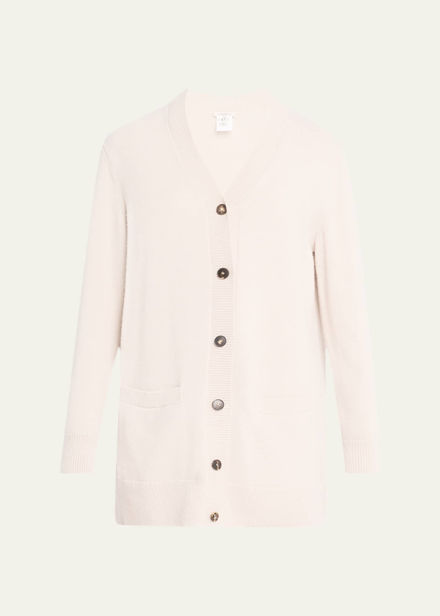 Lafayette 148 New York Button-Down Wool-Cashmere Cardigan Image 1 of 5
