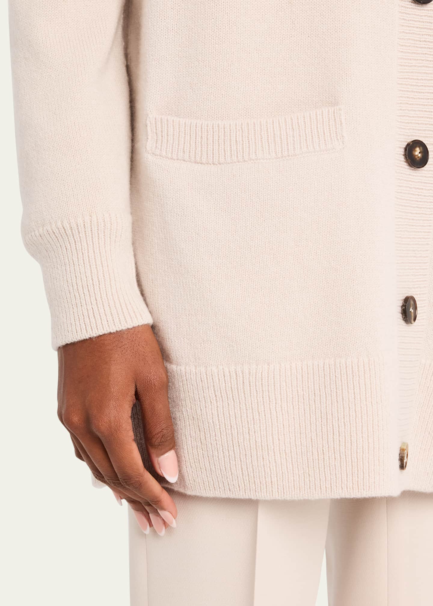 Lafayette 148 New York Button-Down Wool-Cashmere Cardigan Image 5 of 5