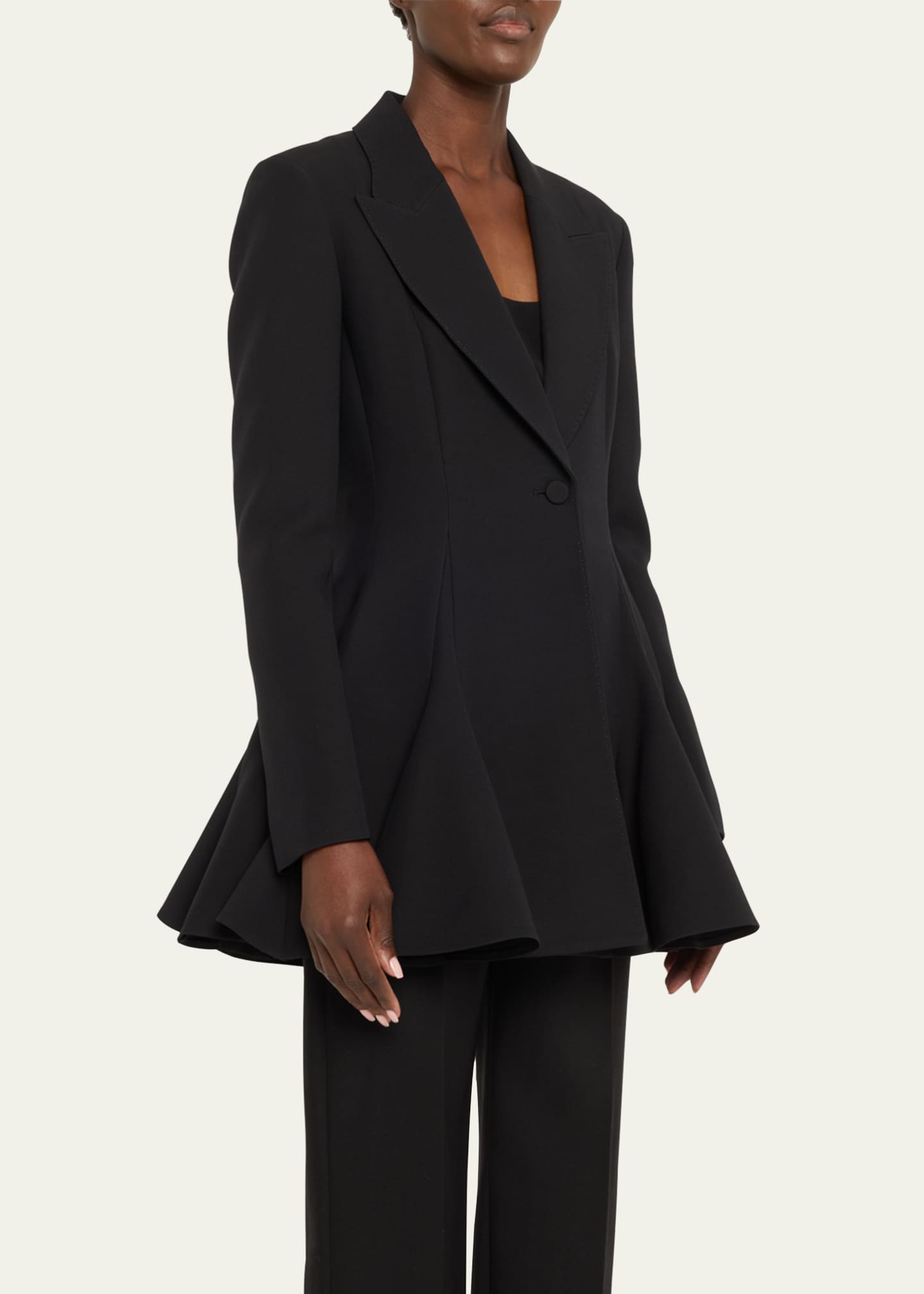 Lafayette 148 New York Single-Button Godet Blazer - Bergdorf