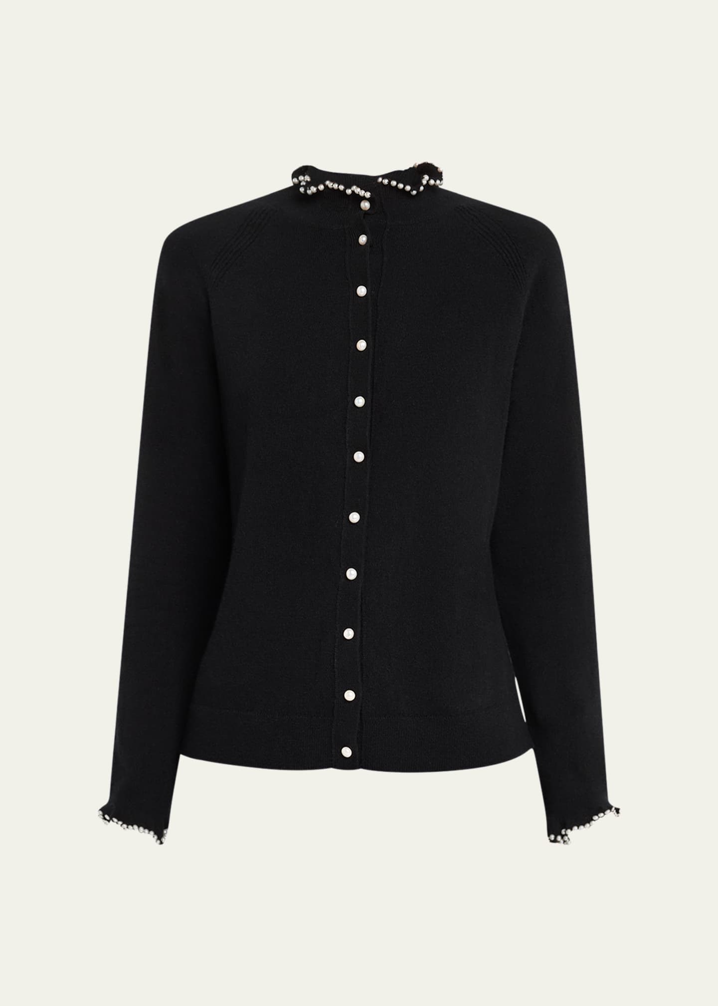 Lafayette 148 New York Pearl-Button Cashmere Cardigan Image 1 of 5