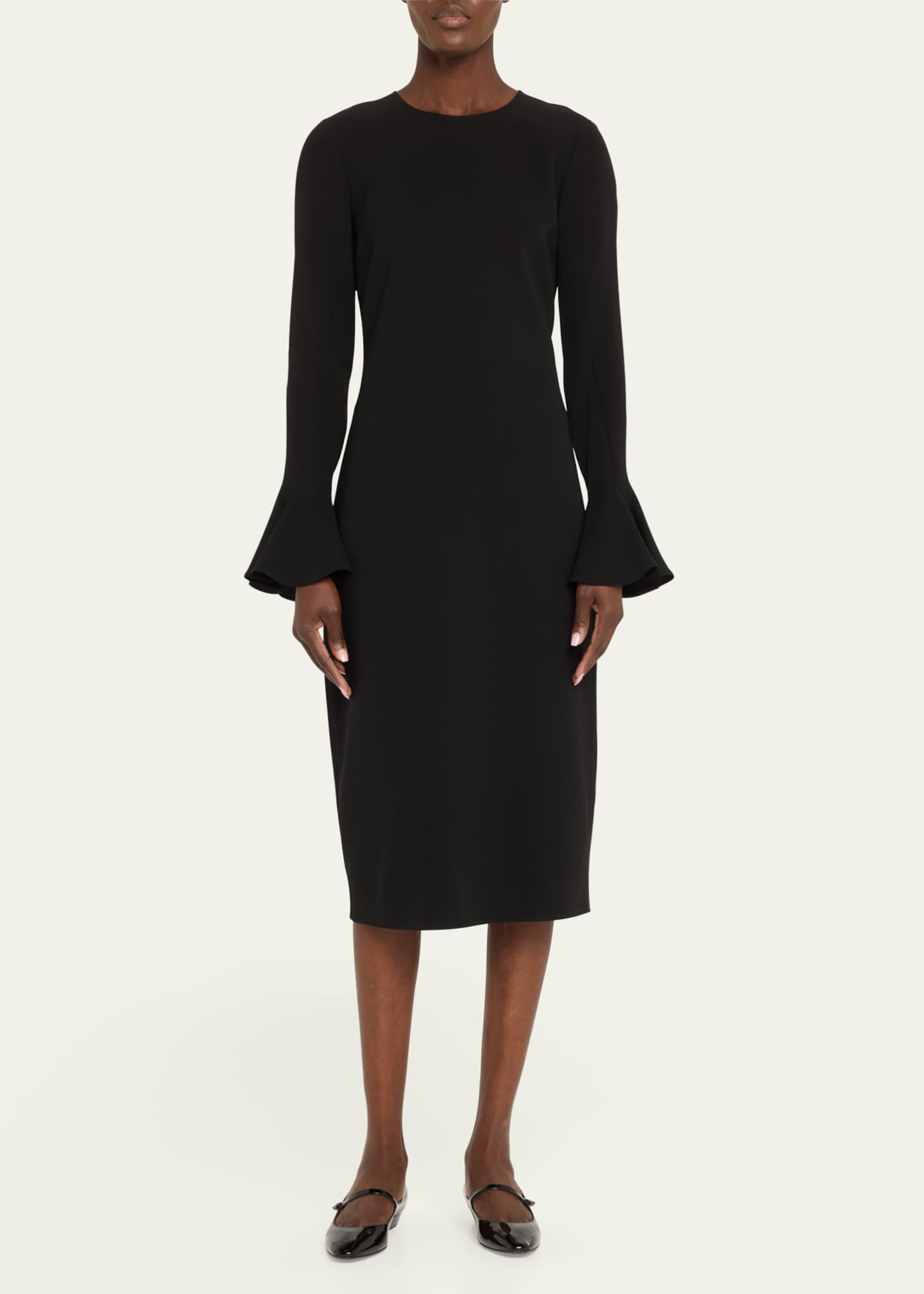 Lafayette 148 New York Pearl-Embellished Midi Sheath Dress Image 2 of 5