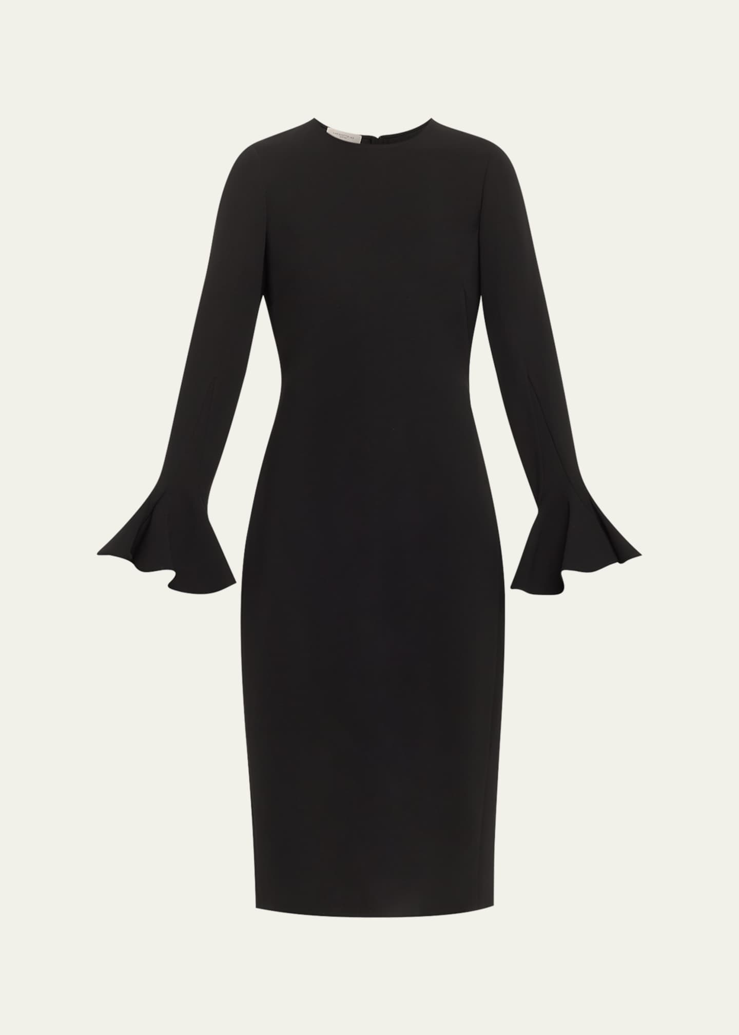 Lafayette 148 New York Pearl-Embellished Midi Sheath Dress Image 1 of 5