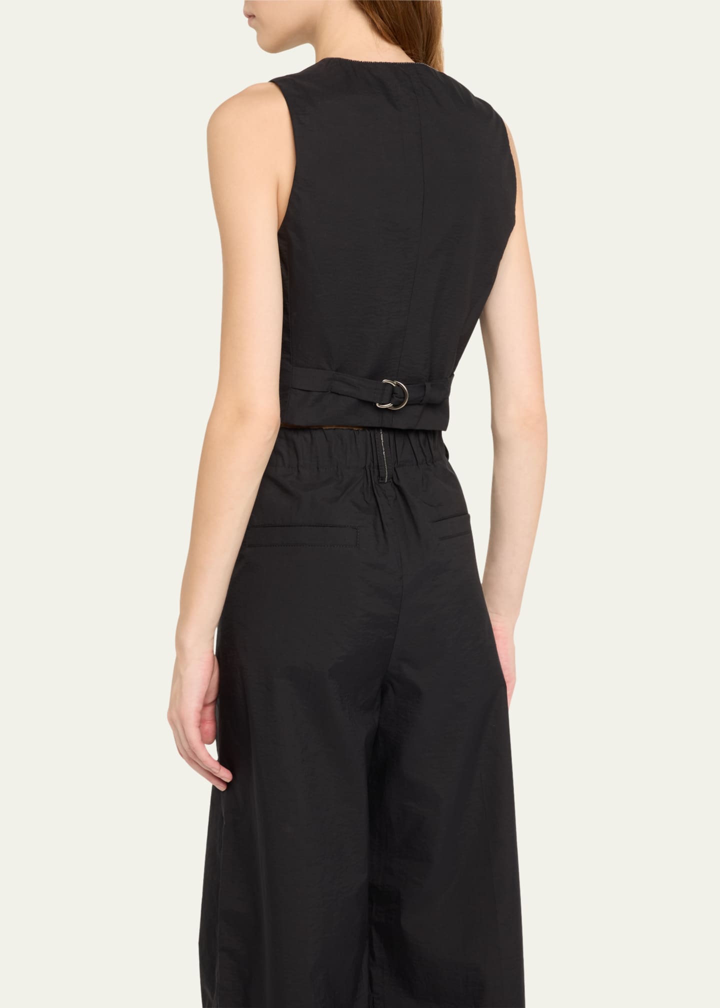 Herbarium Embroidered Poplin Vest - Thumbnail 3