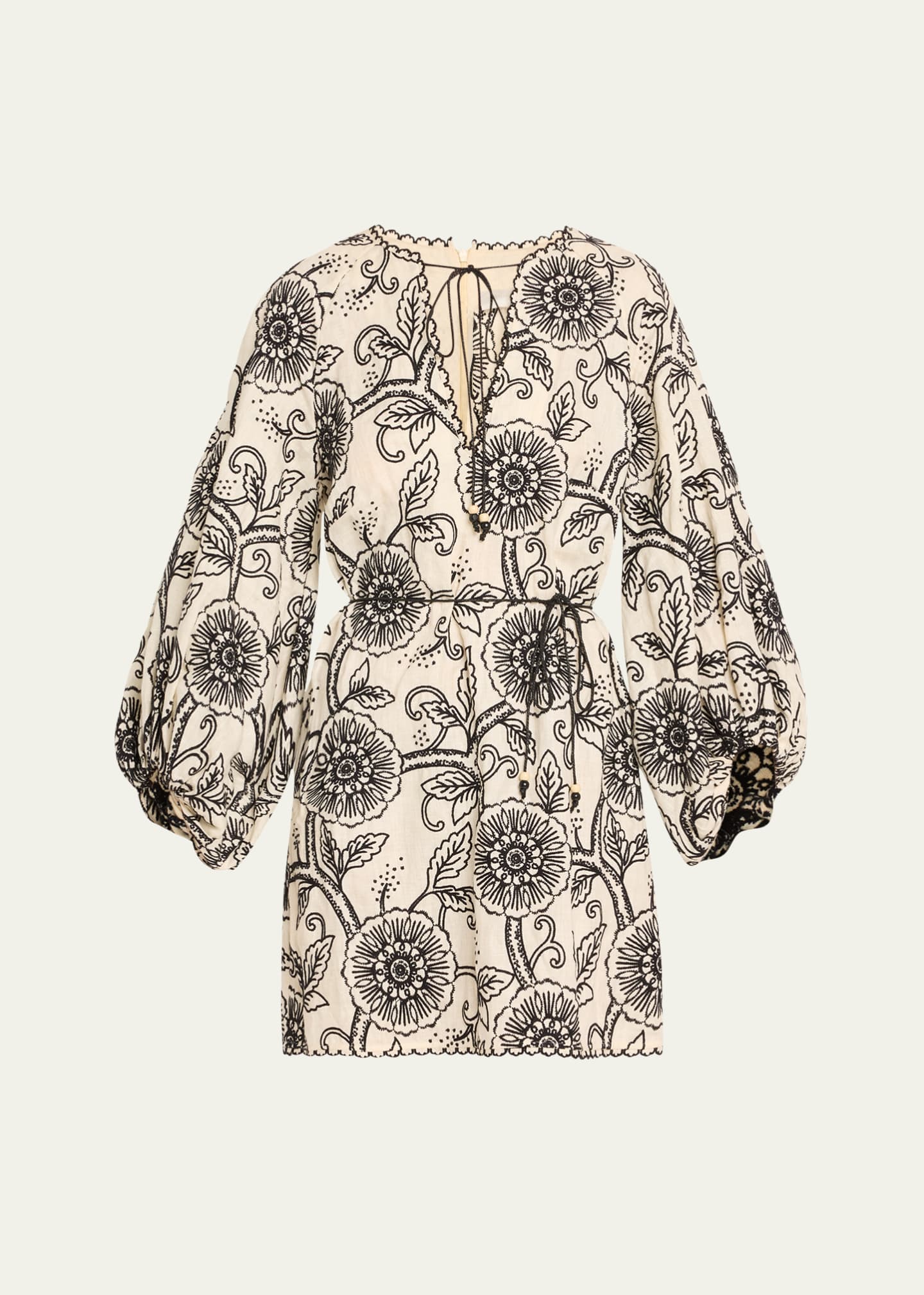 Zimmermann Tallow Embroidered Mini Dress Image 1 of 5