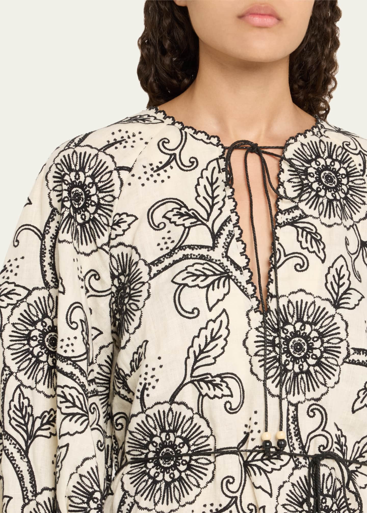 Zimmermann Tallow Embroidered Mini Dress Image 5 of 5